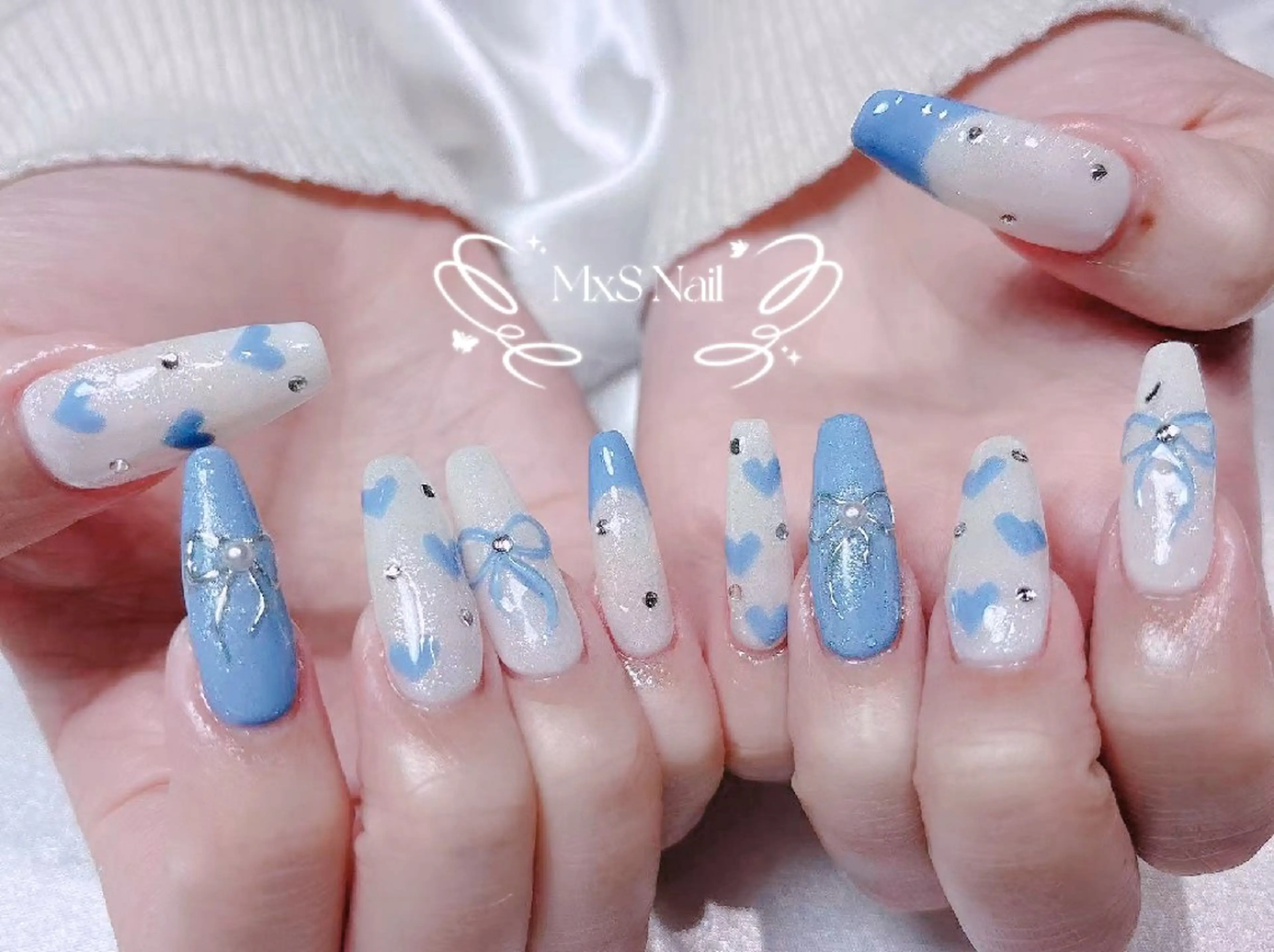 ネイル ハンドネイル ハンドケア MxS Nail(長さだし/フィルイン/マグネット/韓国ネイル/ワンホンネイル/ワンカラー)所属・MxS リィリィのネイルデザイン