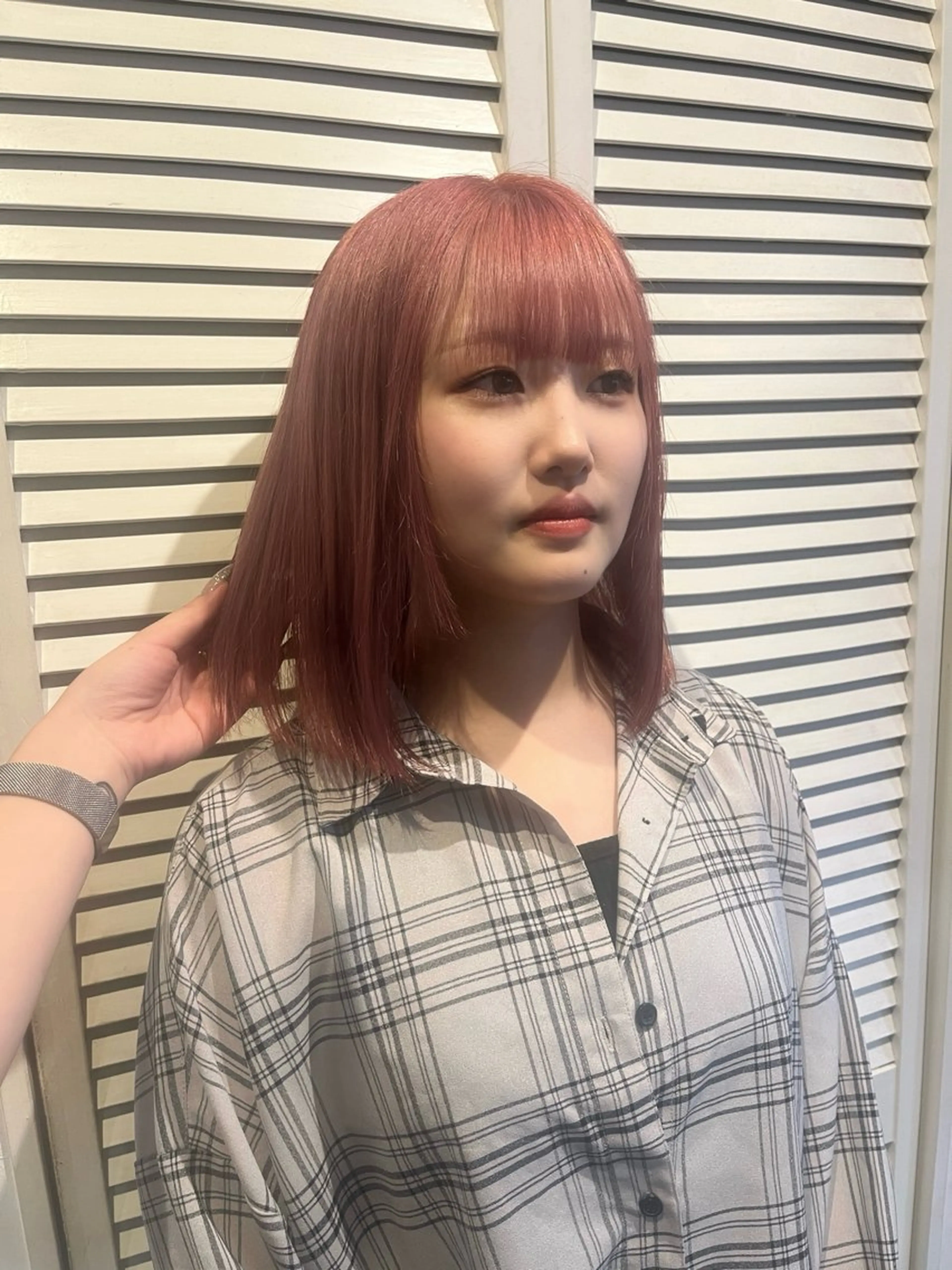 ミディアム HOMIE TOKYO所属・sora / 渋谷 / ハイトーンのヘアスタイル