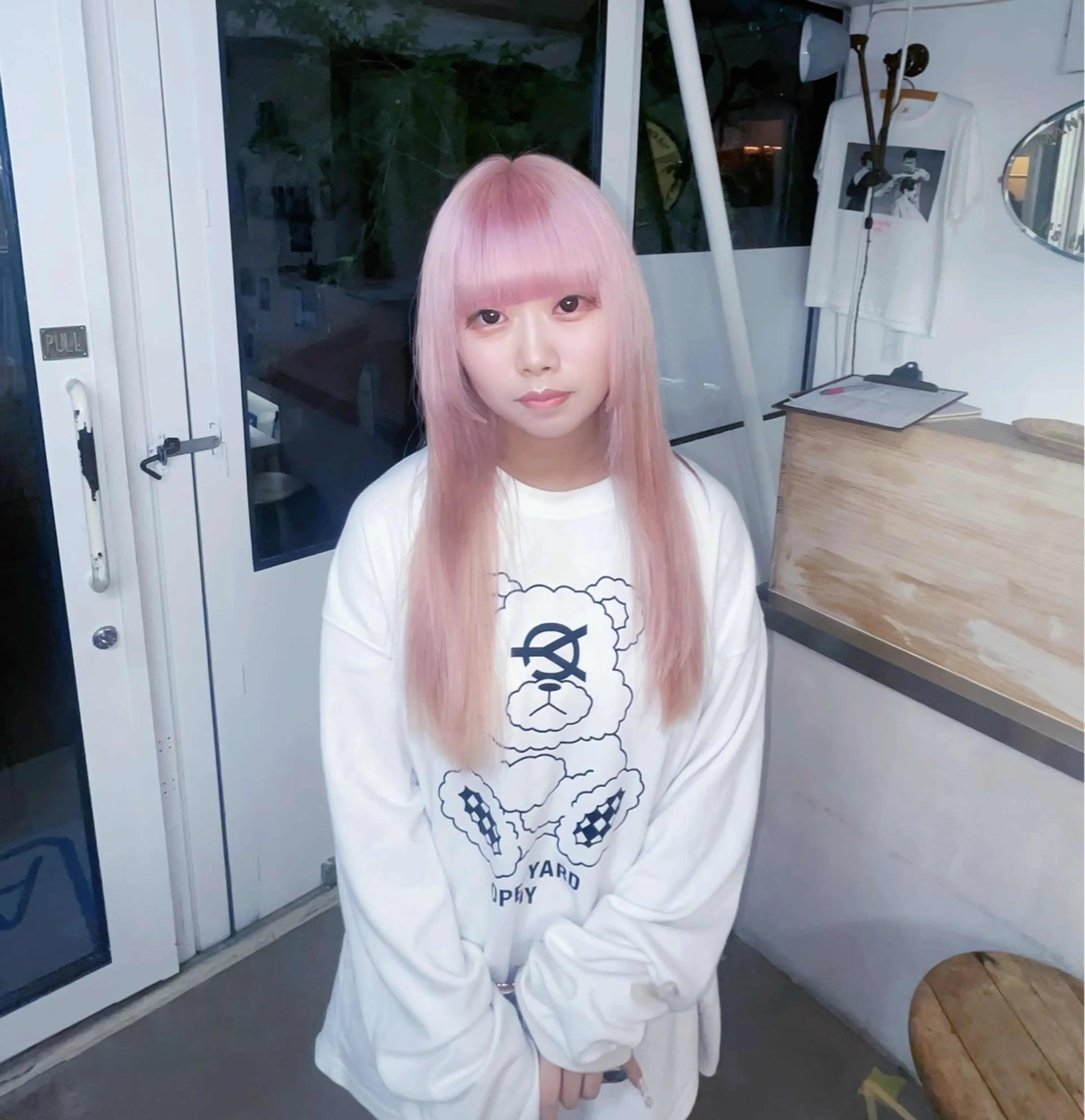 カラー カット ヘアカラー トリートメント ハイトーン/ブリーチ /ウルフ/しゅーたのヘアスタイル