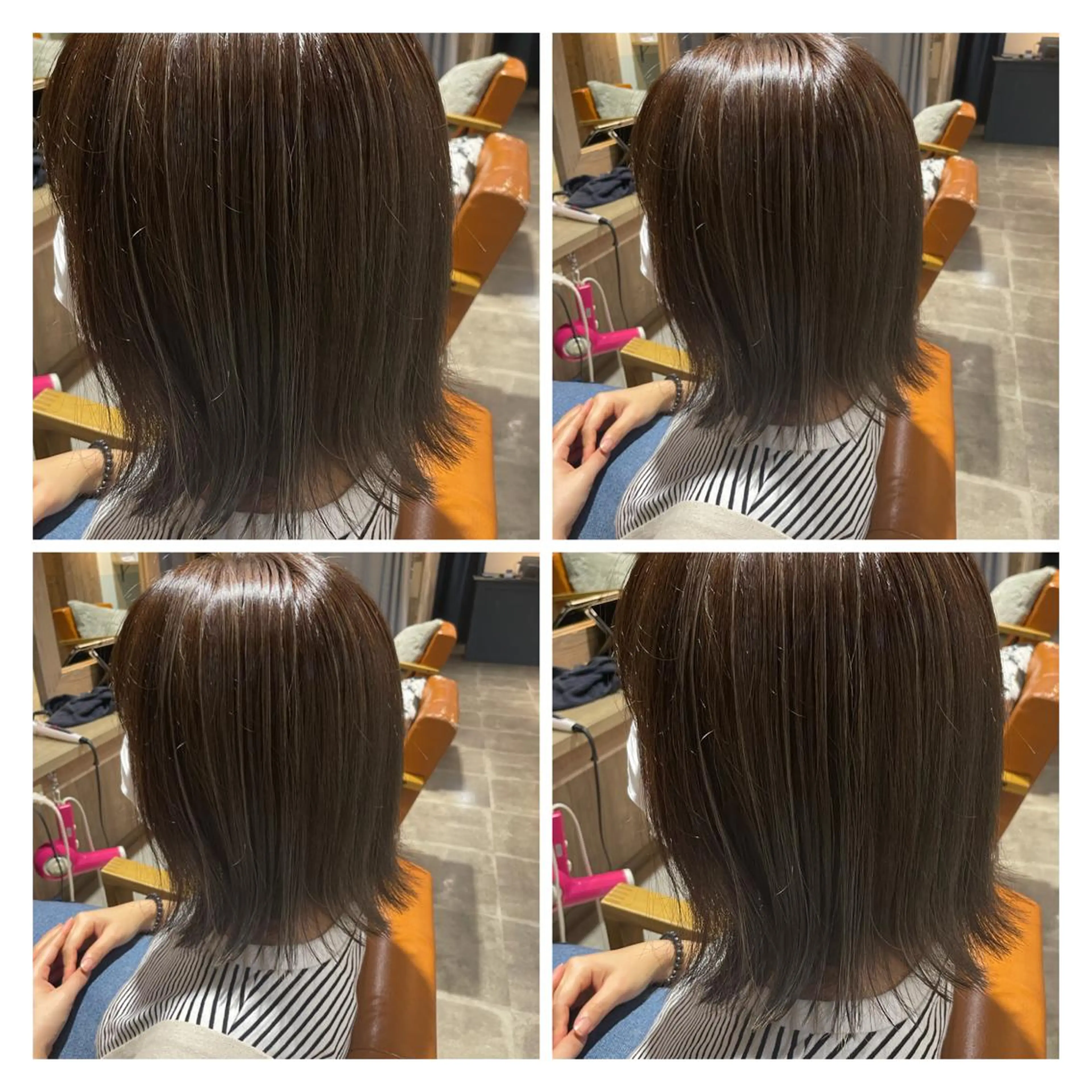 ミディアム カラー 髪質改善艶髪 ℍ𝔸ℝ𝕌𝕂𝔸のヘアスタイル