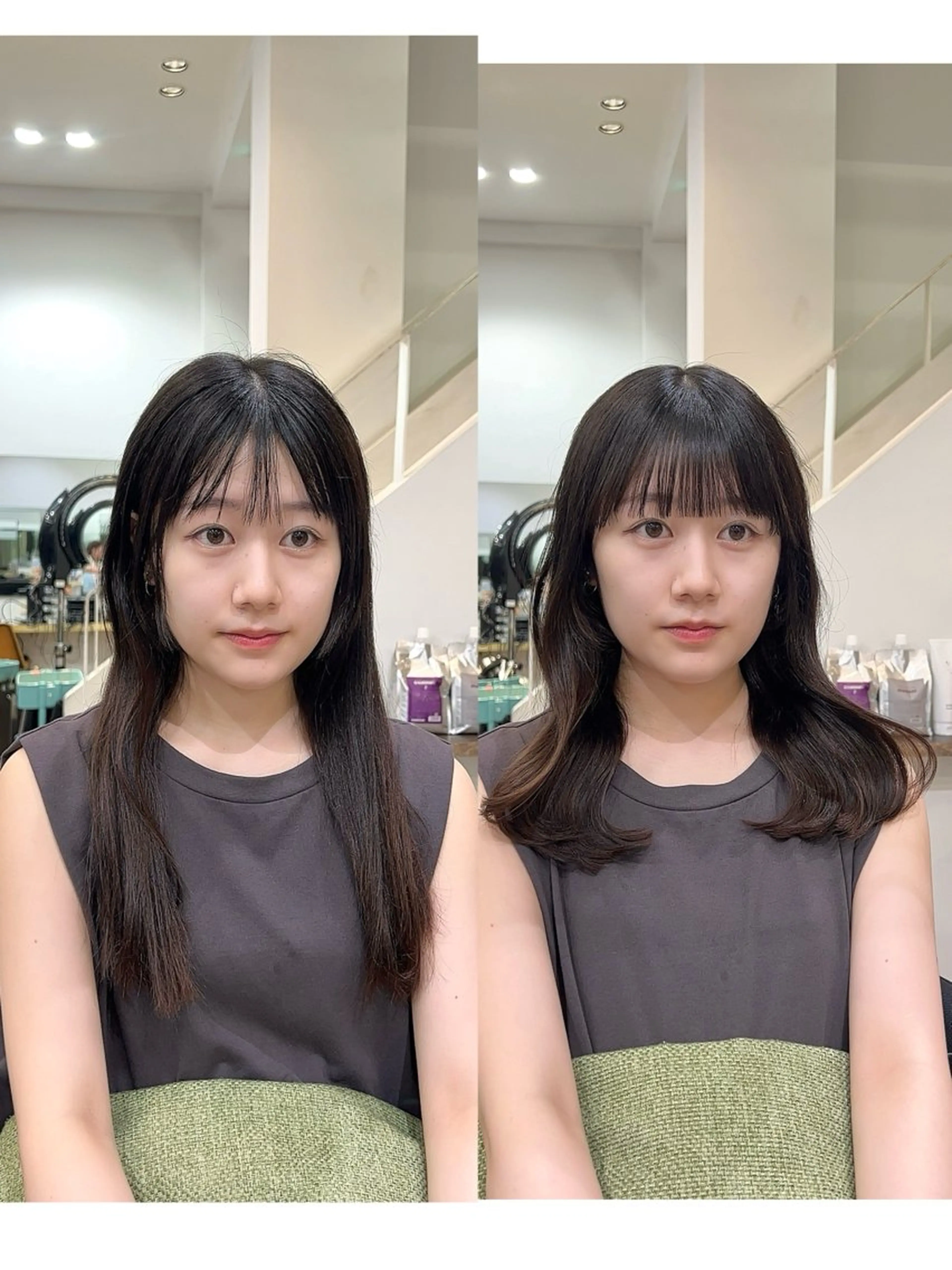 ミディアム カット VIEW Tokyo所属・🎀ミディアムボブ/ 縮毛矯正/ひかりのヘアスタイル