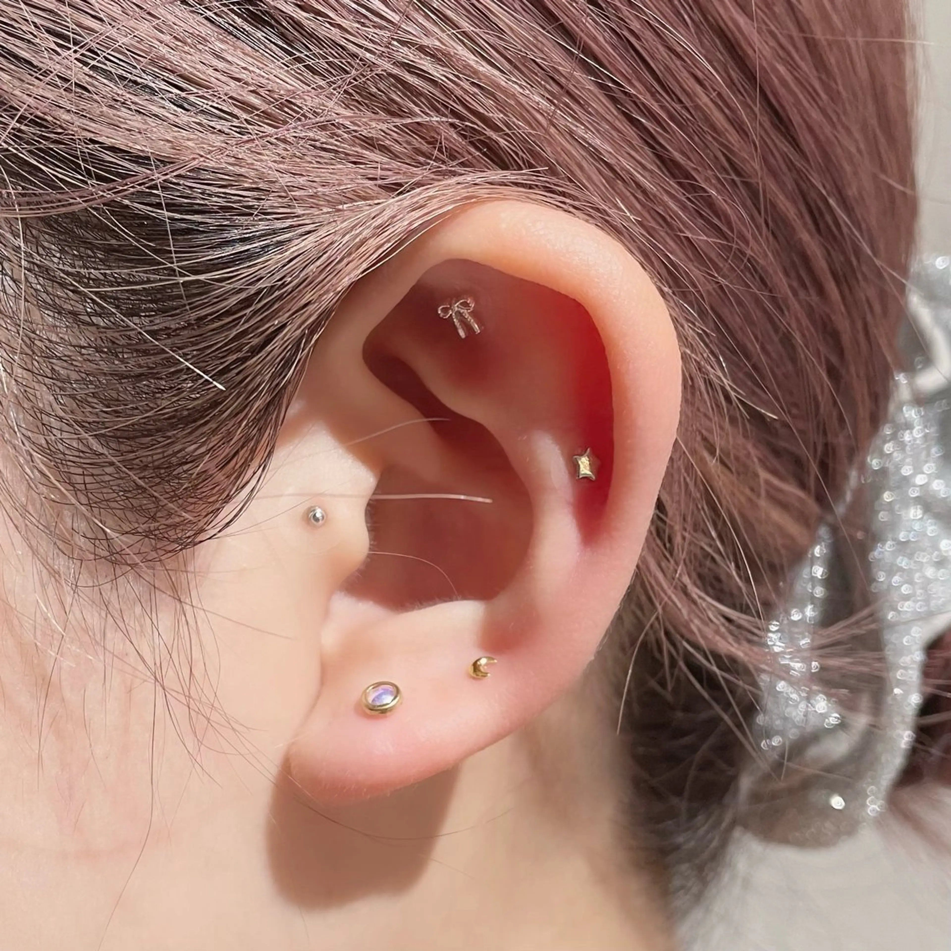 耳ツボジュエリー💎✨片耳5箇所ずつ🫧の写真