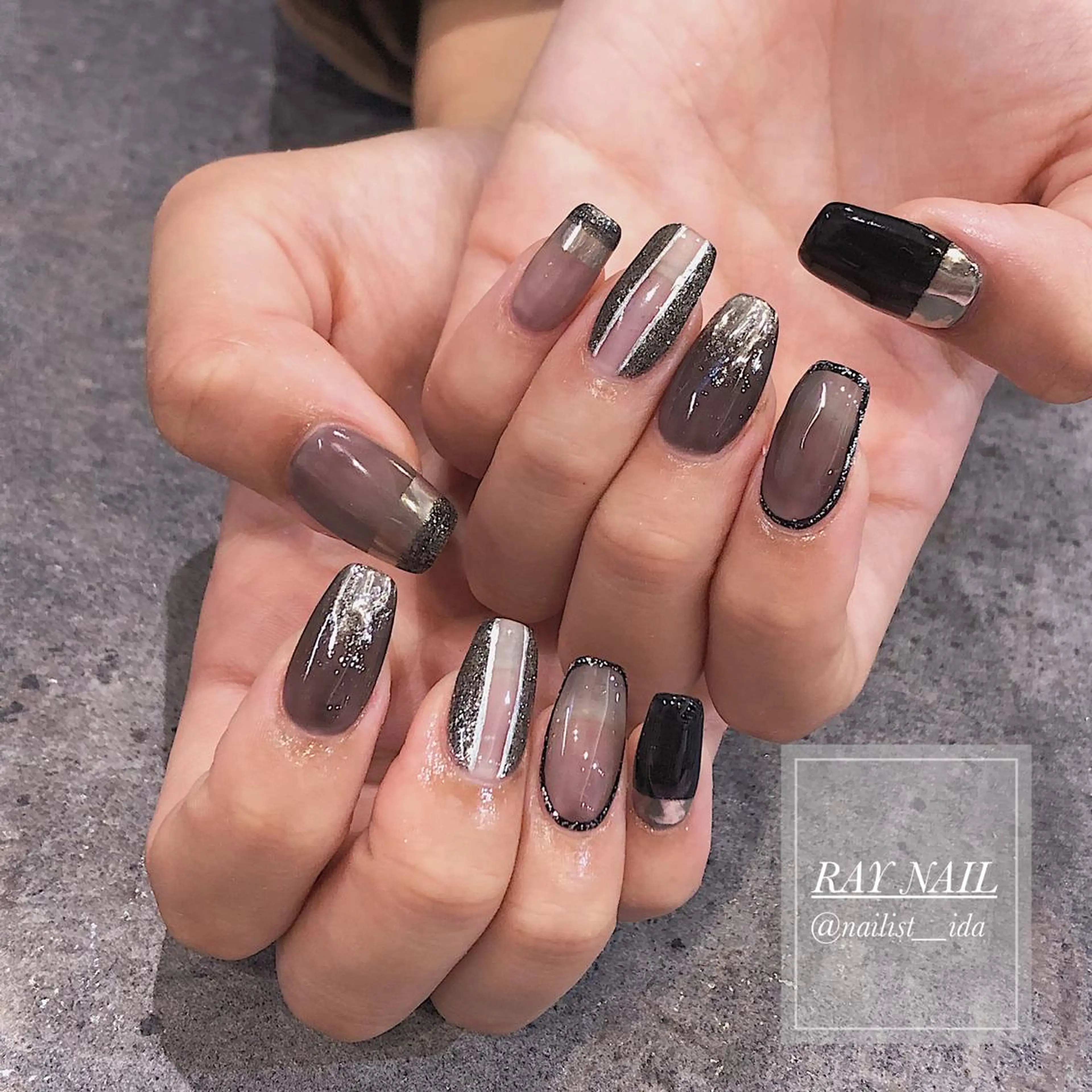 ネイル ハンドネイル Arowa 伊田のネイルデザイン