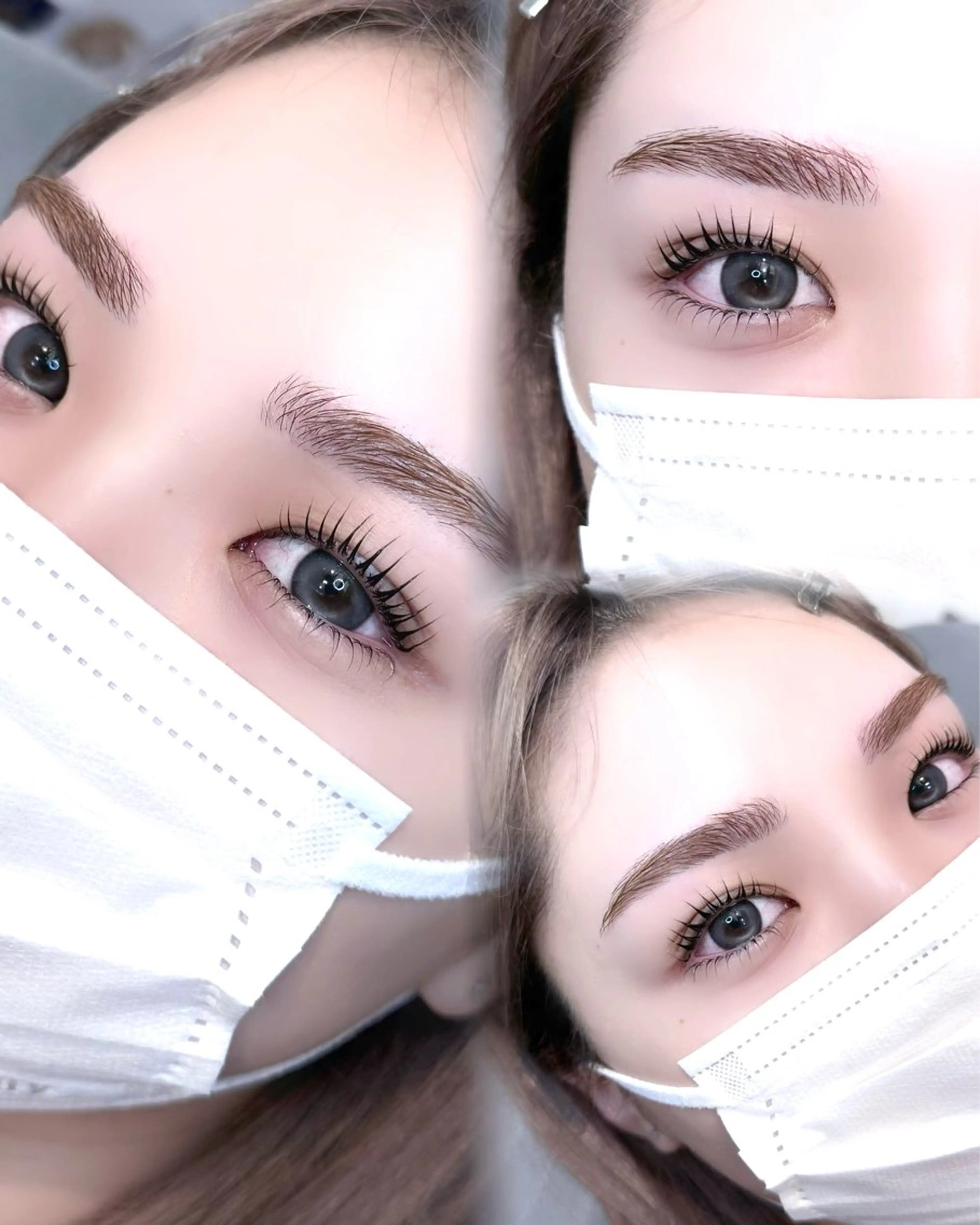 【🎀ミニモ学割U24🎀】眉毛スタイリング(メイク付き)＋上まつげパーマ(トリートメント+コーティング付き)の写真