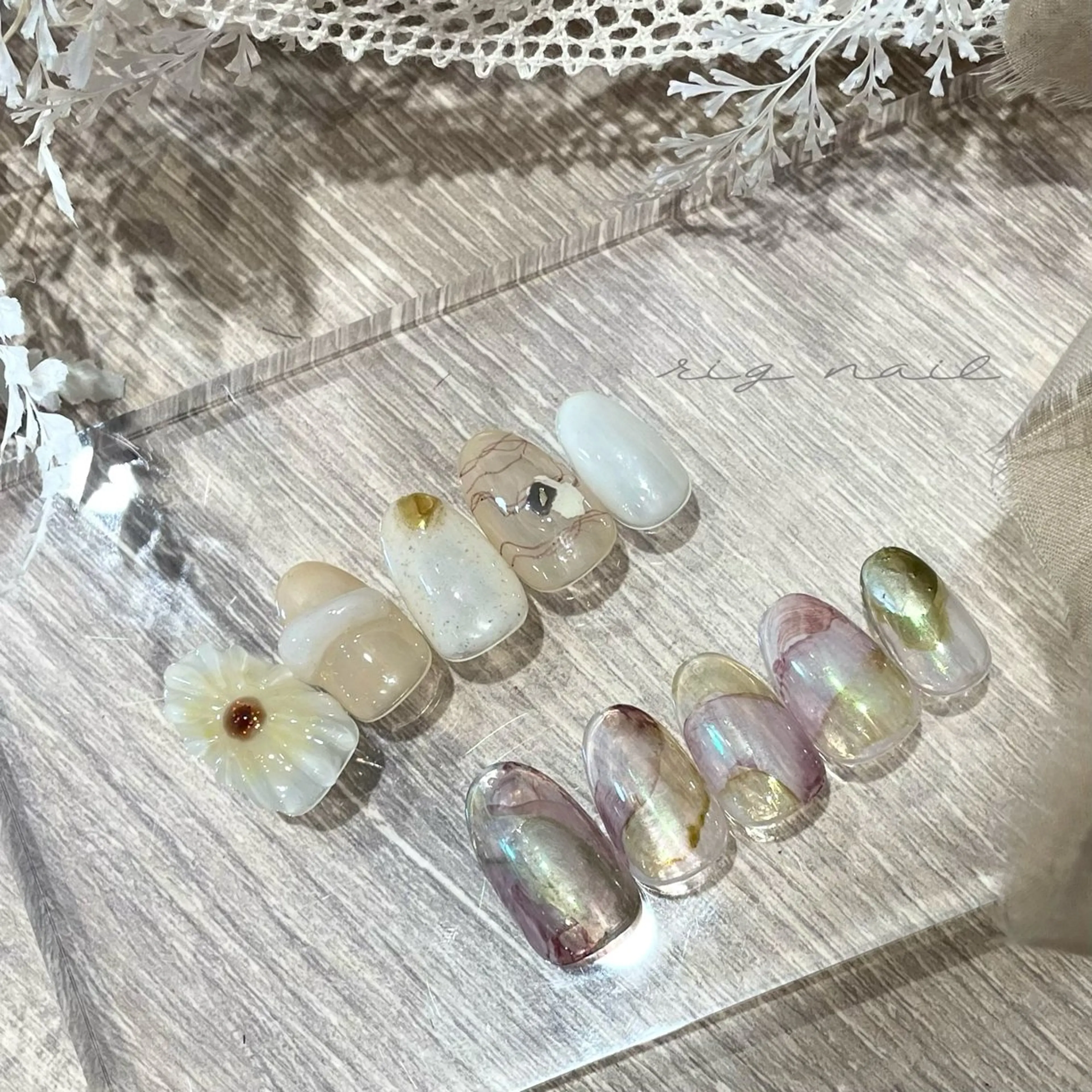 ネイル ハンドネイル rig nail草加店所属・松本 紋世のネイルデザイン