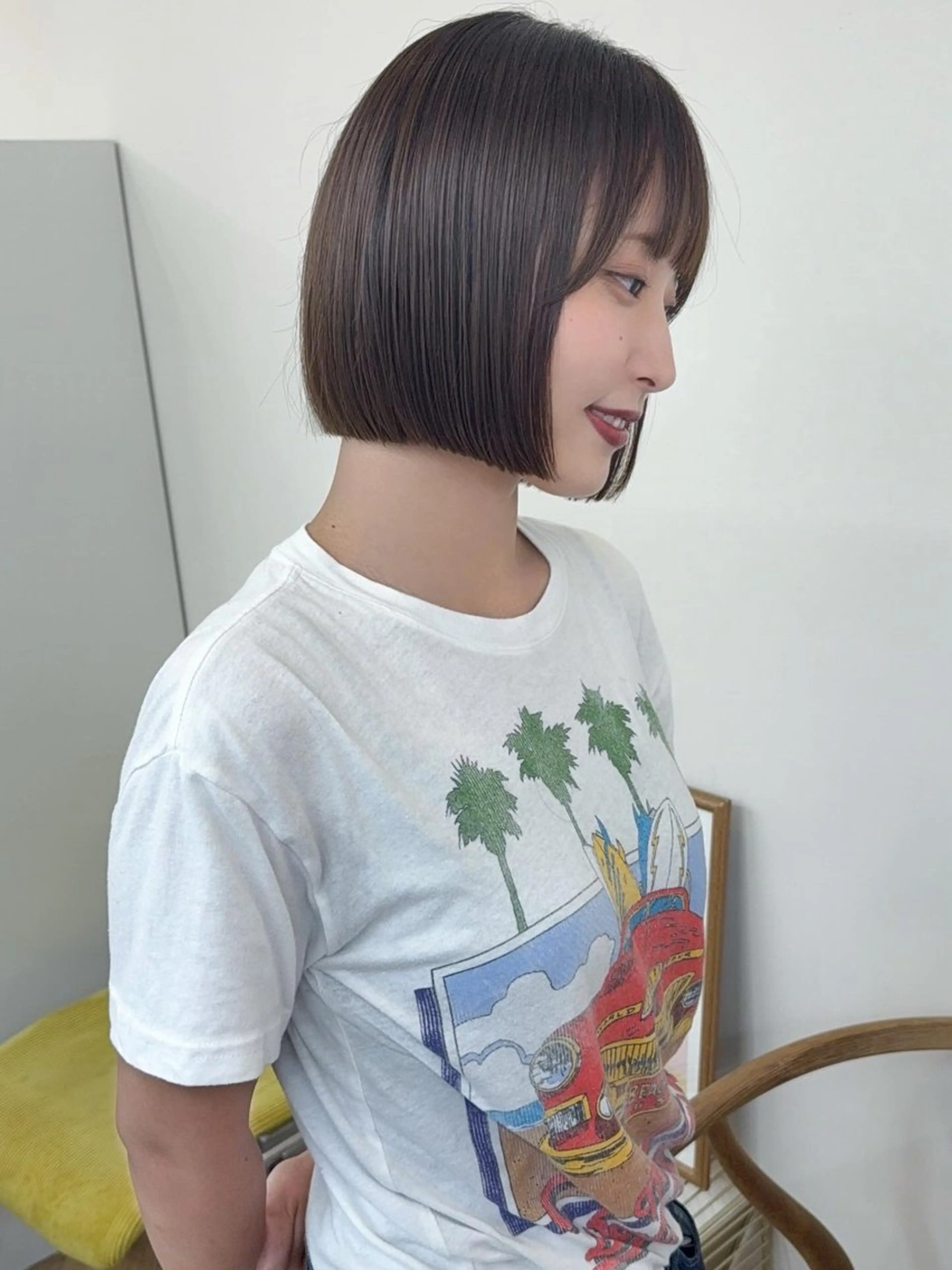 ショート ボブ ボブカットモデル/パ ーマ/harunaのヘアスタイル