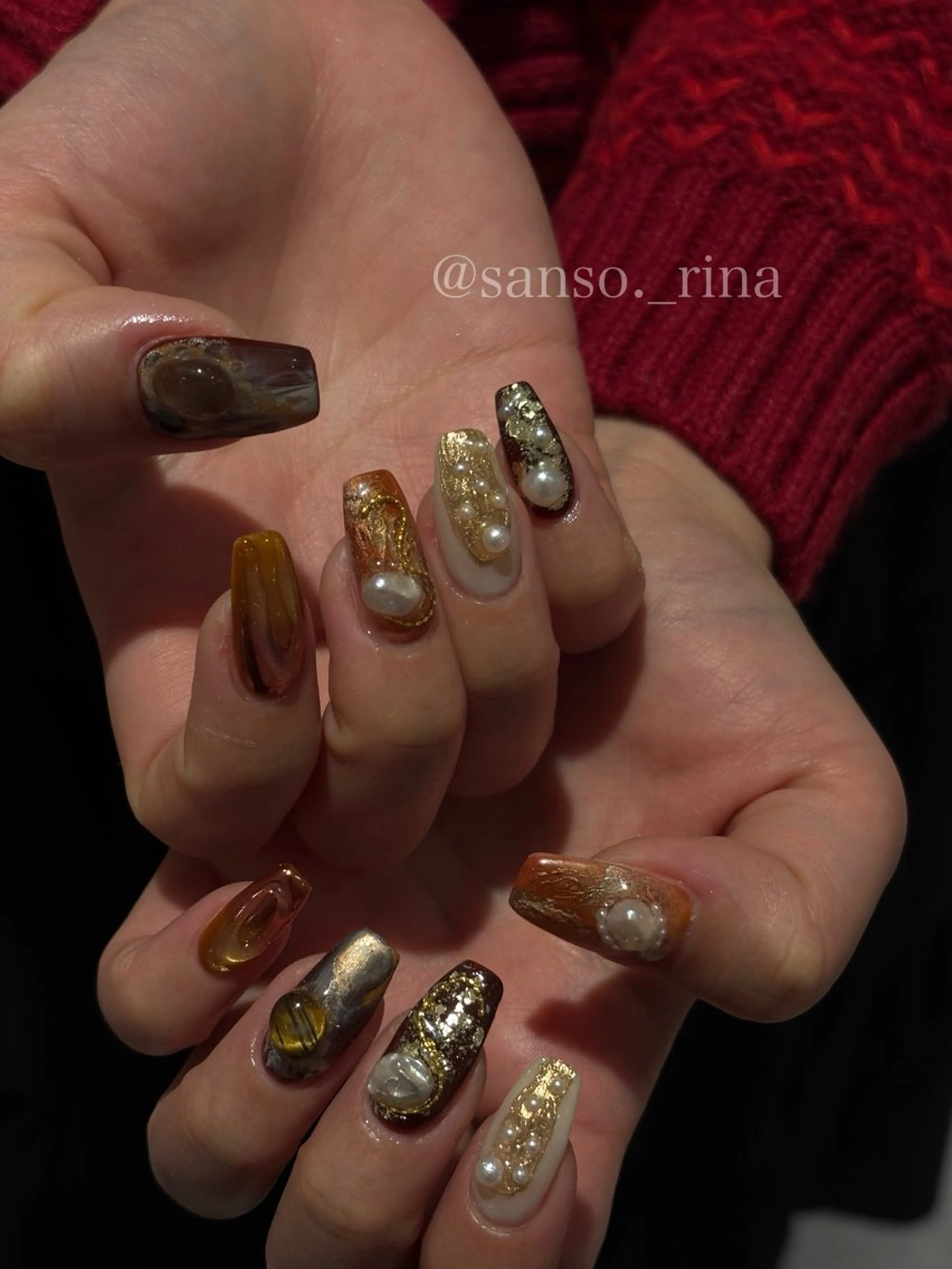 ネイル ハンドネイル フットネイル nuu  栄所属・早川 里奈のネイルデザイン