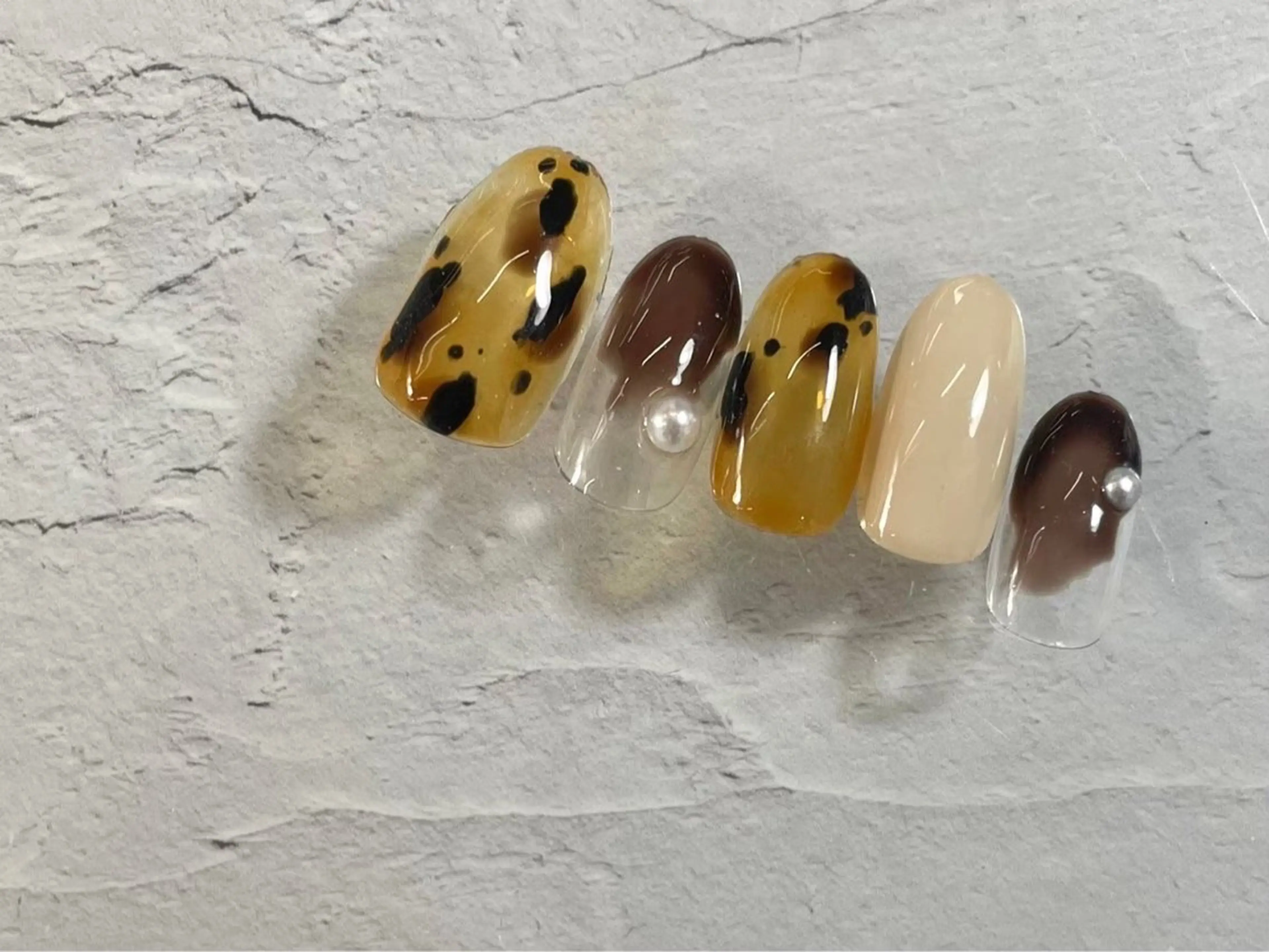 ネイル アートネイル ネイルチップ ⭐︎休業中の練習⭐︎ JNA認定講師髙橋のネイルデザイン