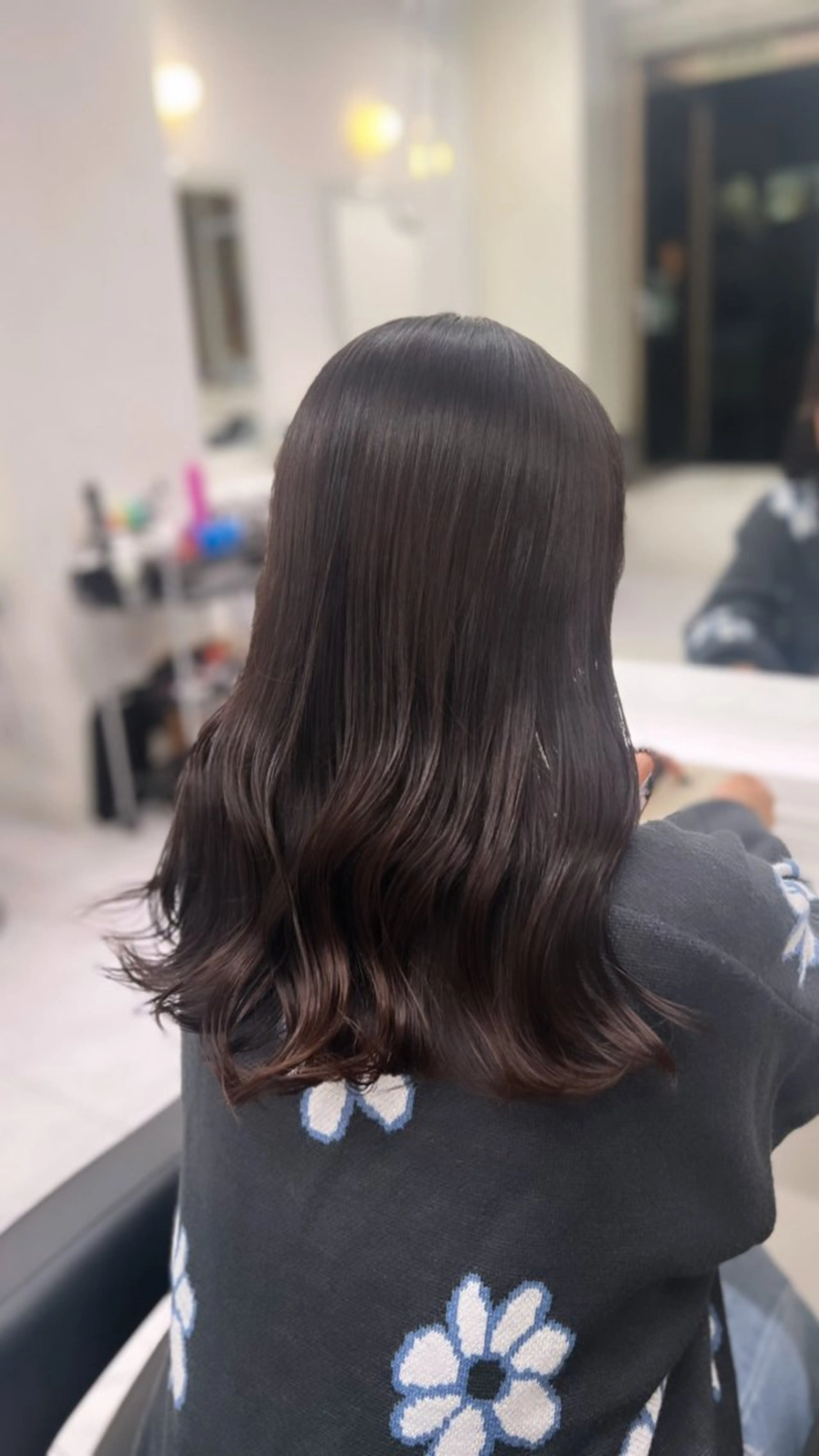 ロング カラー ヘアカラー トリートメント 韓国レイヤーカット /REIのヘアスタイル