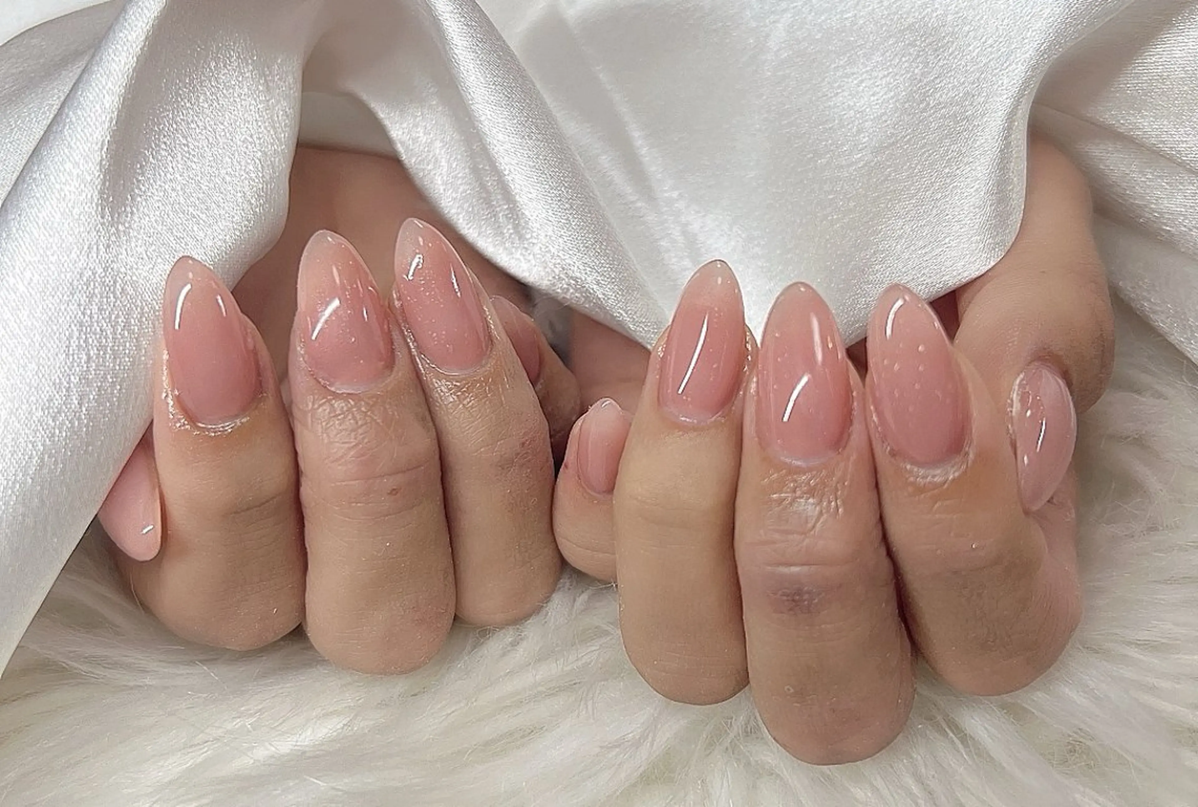 ネイル チークネイル 長さ出し フットネイル フレンチネイル ジェルネイル ハンドネイル Enny lovelyのネイルデザイン