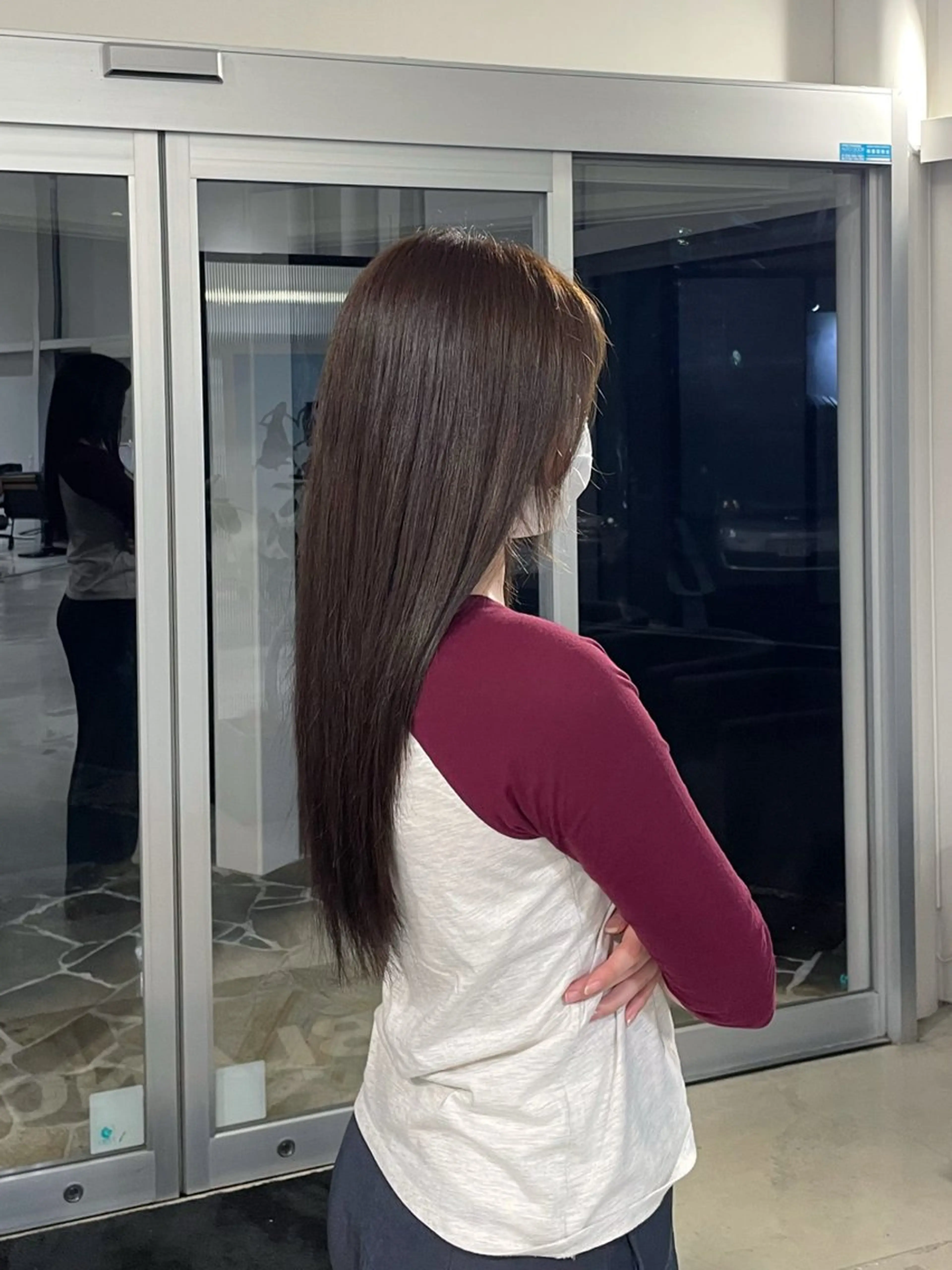 ロング カラー 韓国ヘア/透明感カラ ー/メンズレディースのヘアスタイル