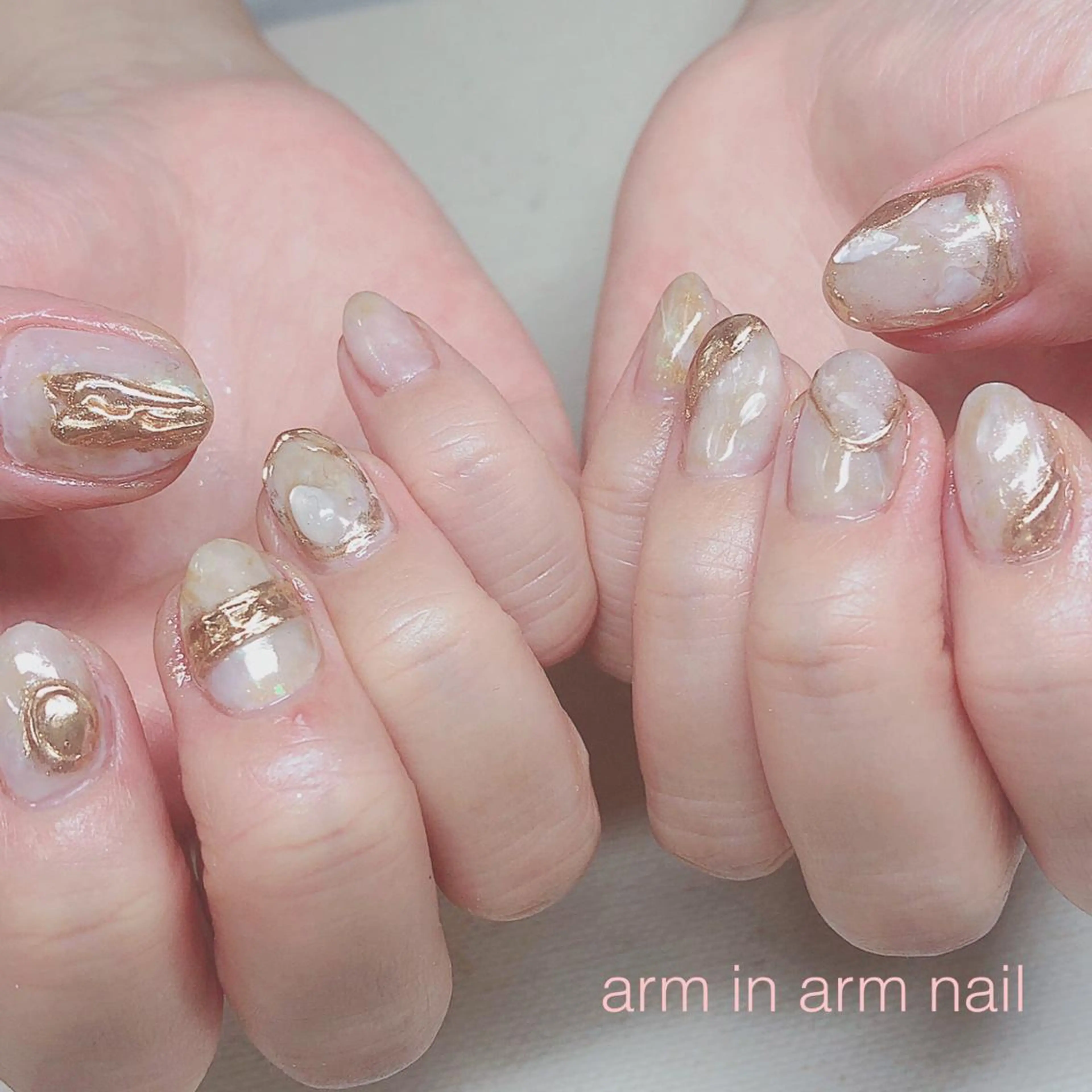 ネイル arm in arm ︎✿Yamamotoのマツエク・マツパデザイン