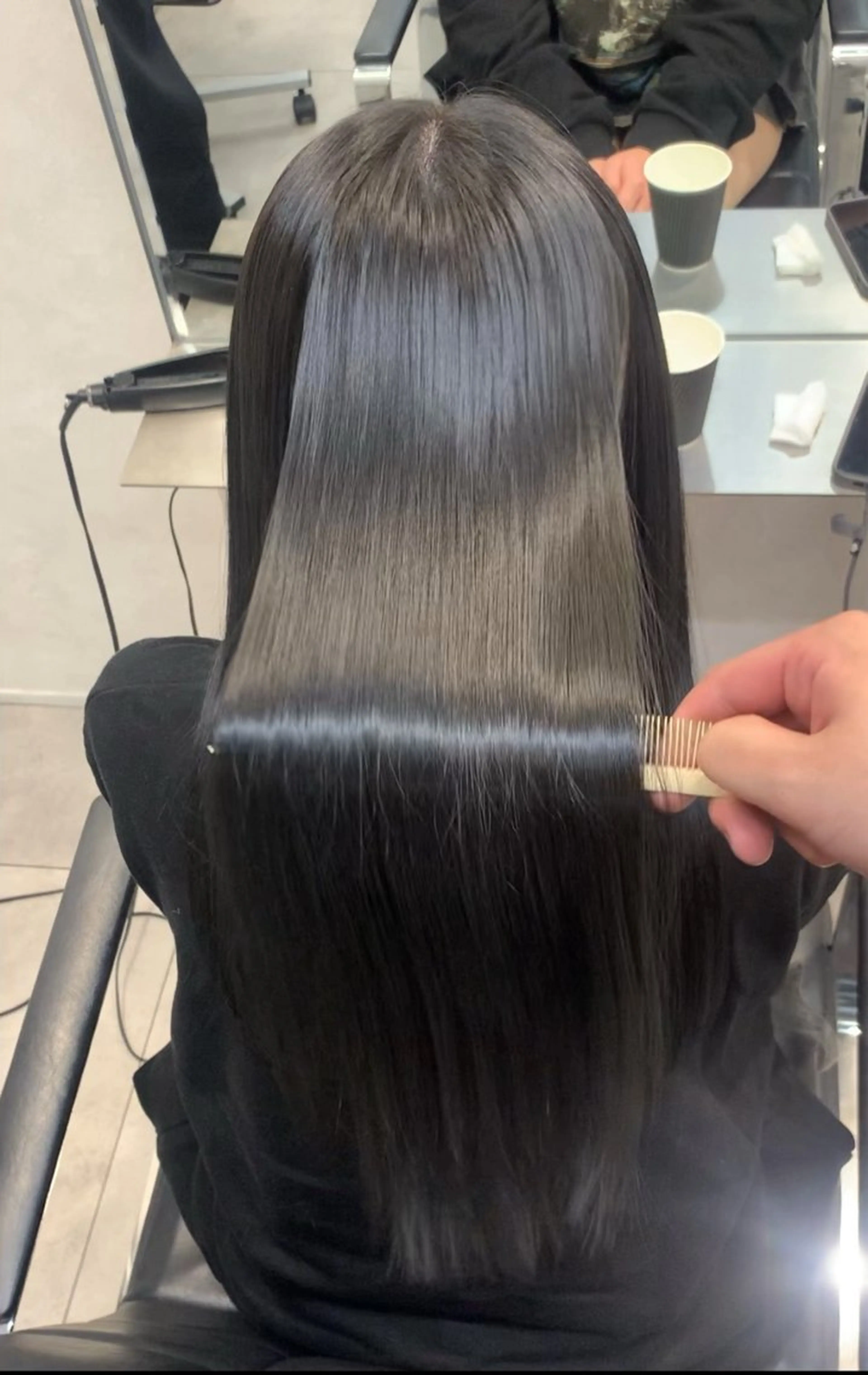 ロング カラー カット 縮毛矯正 トリートメント hao所属・✨美髪矯正✨髪質改善 ✨レイヤー✨大山　悠のヘアスタイル