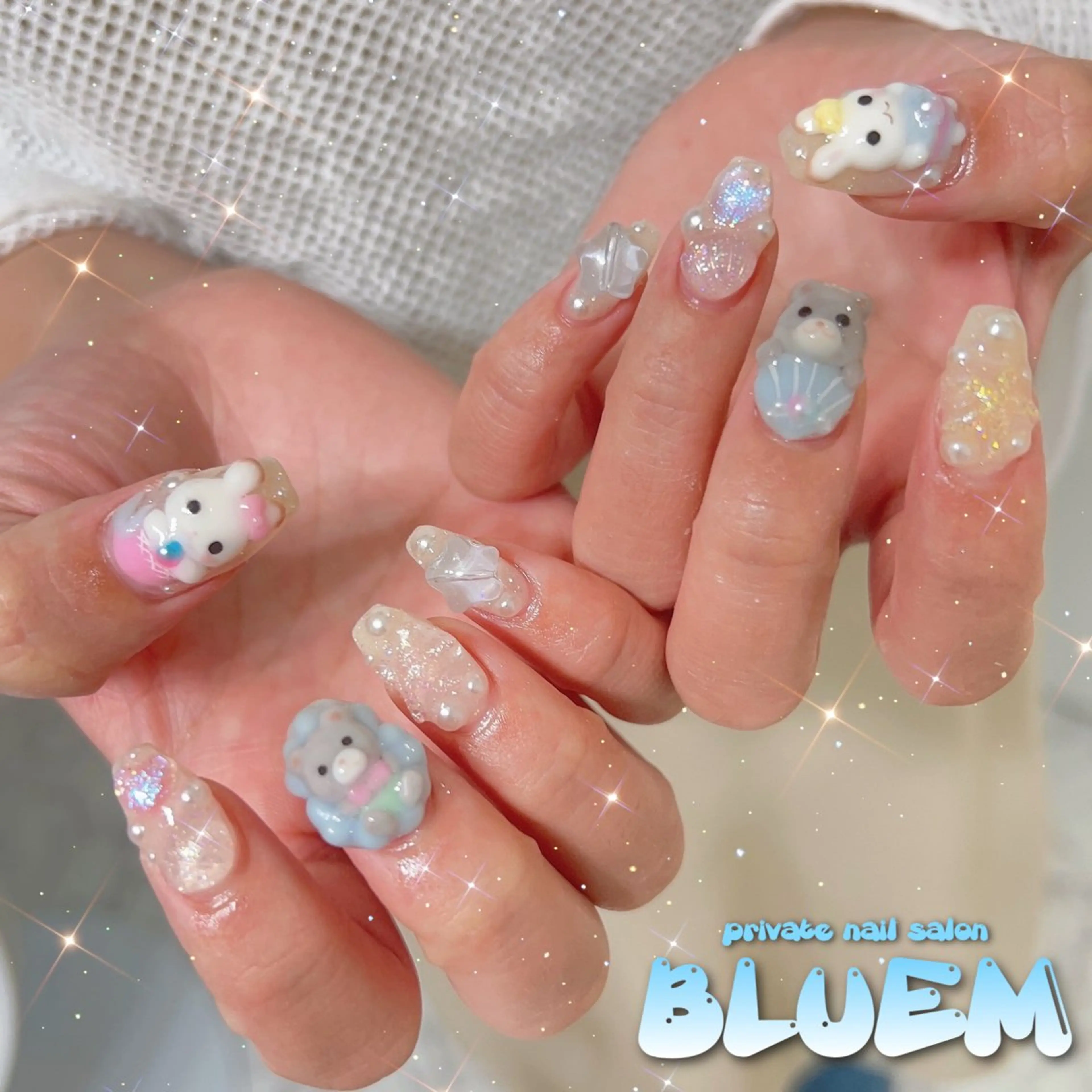 ネイル ハンドネイル BLUEM なな🐶のネイルデザイン