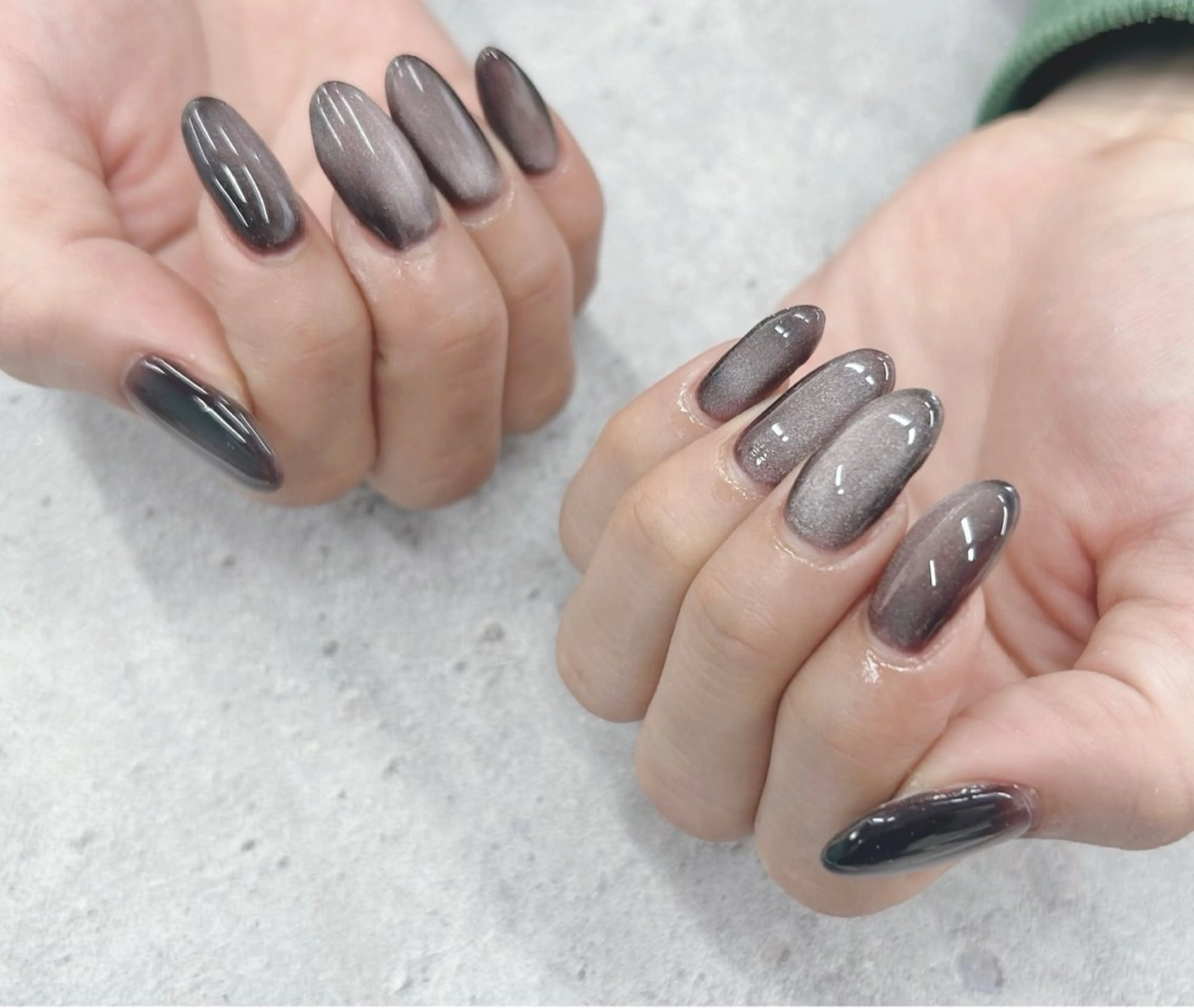 ネイル ブラウン マグネットネイル ハンドネイル Nail Salon agré所属・agré ネイルサロン　アグレのネイルデザイン