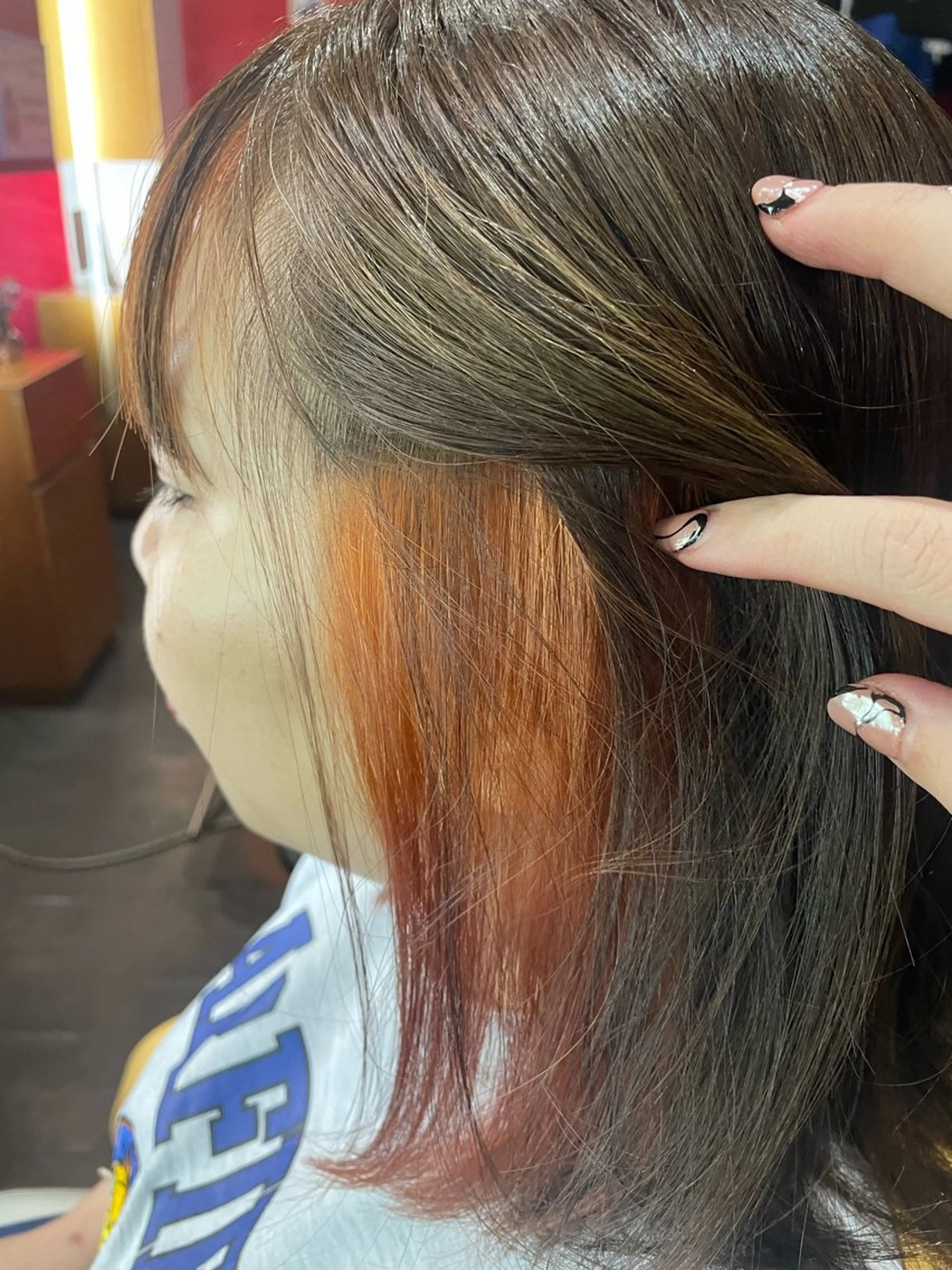 セミロング カラー ヘアカラー 美容室アークス所属・美容室ARKS 黒田杏奈のヘアスタイル