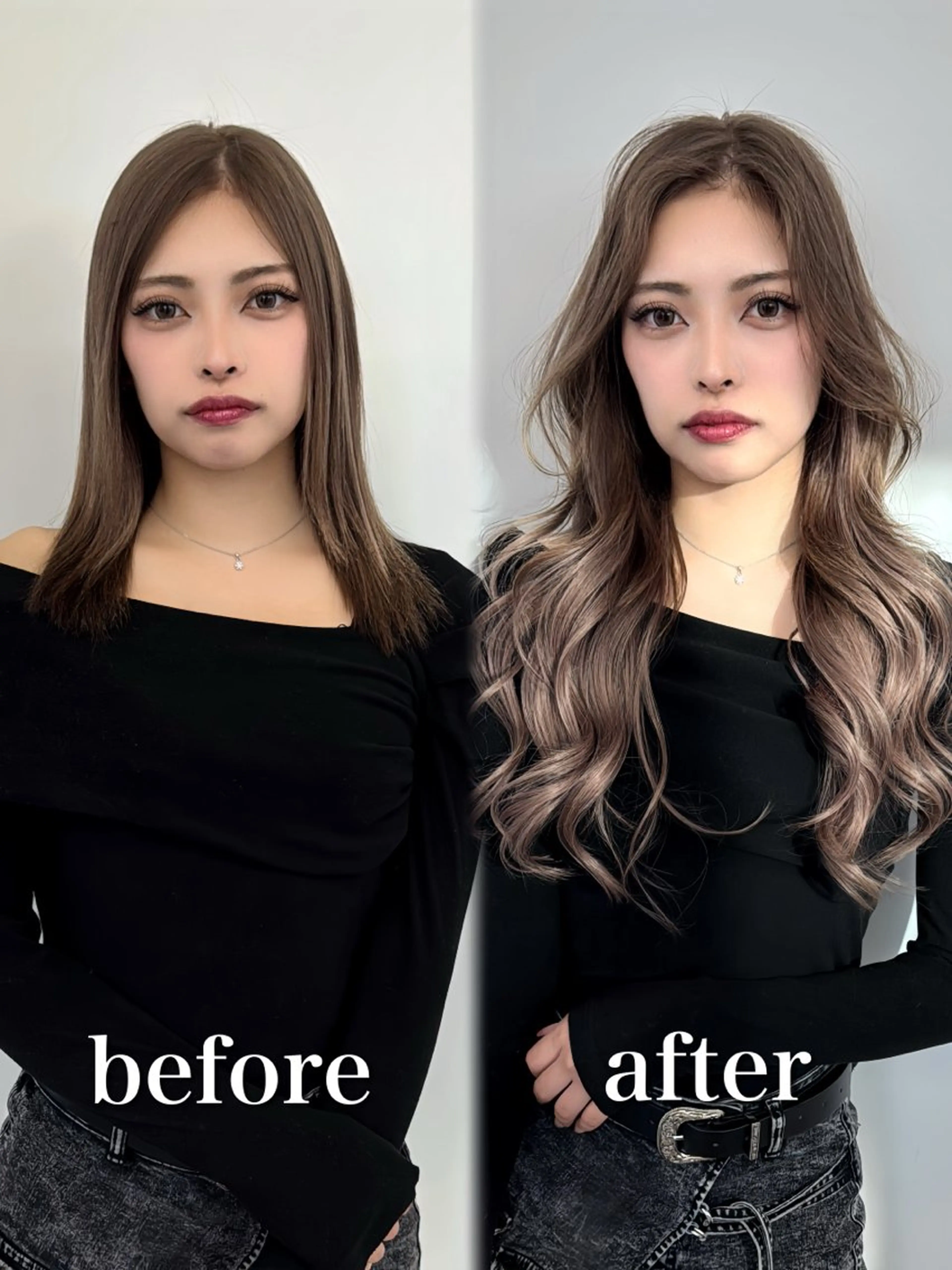 【他ではもう付けられない🩷福岡最高毛質】ダブルカラー半額+3mmエクステ50枚の写真