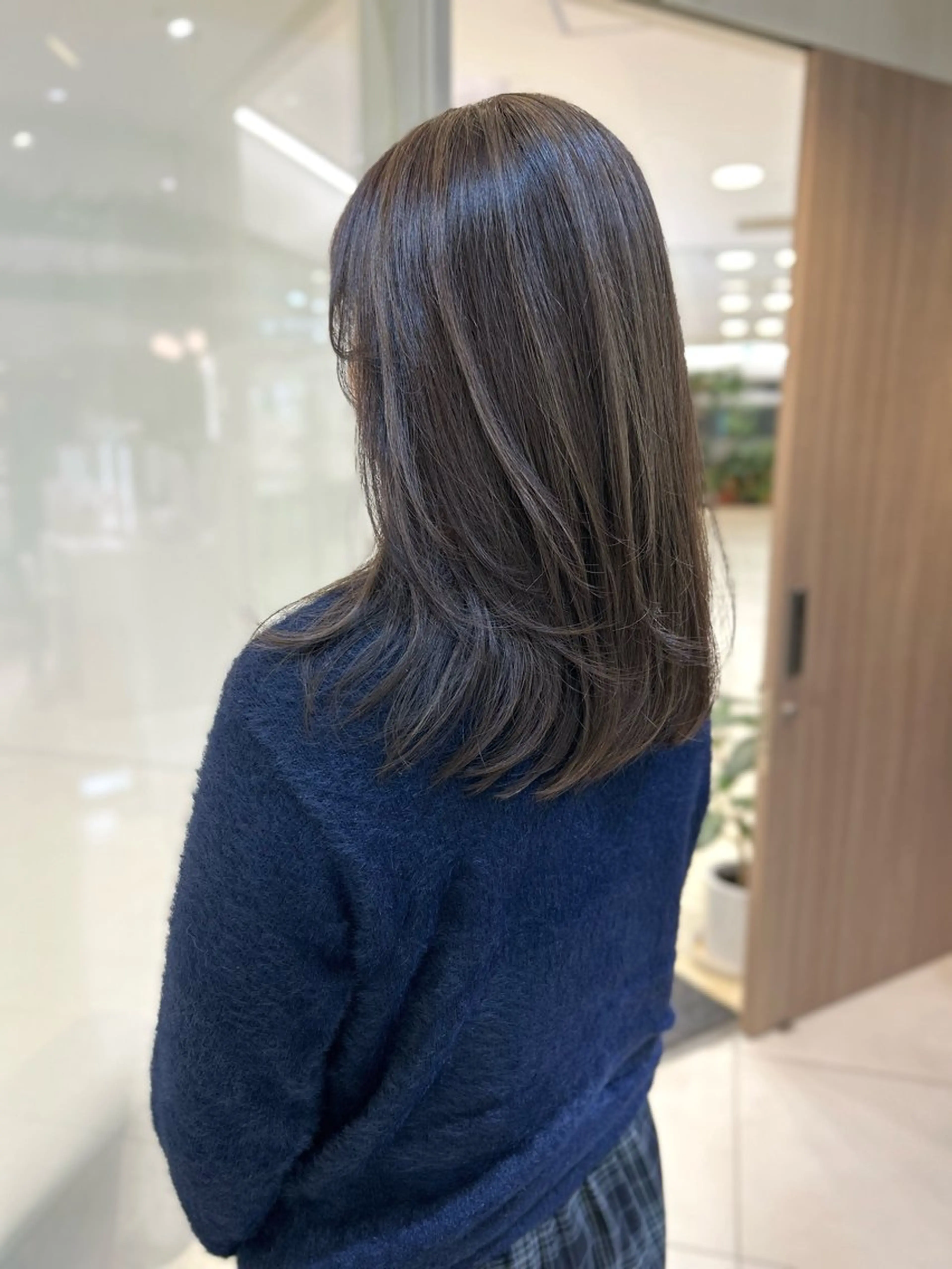 ロング カラー ハイライトカラー ハイライト ヘアカラー ヘッドスパ 似合わせカラー/艶 髪質改善/ヨシザキのヘアスタイル