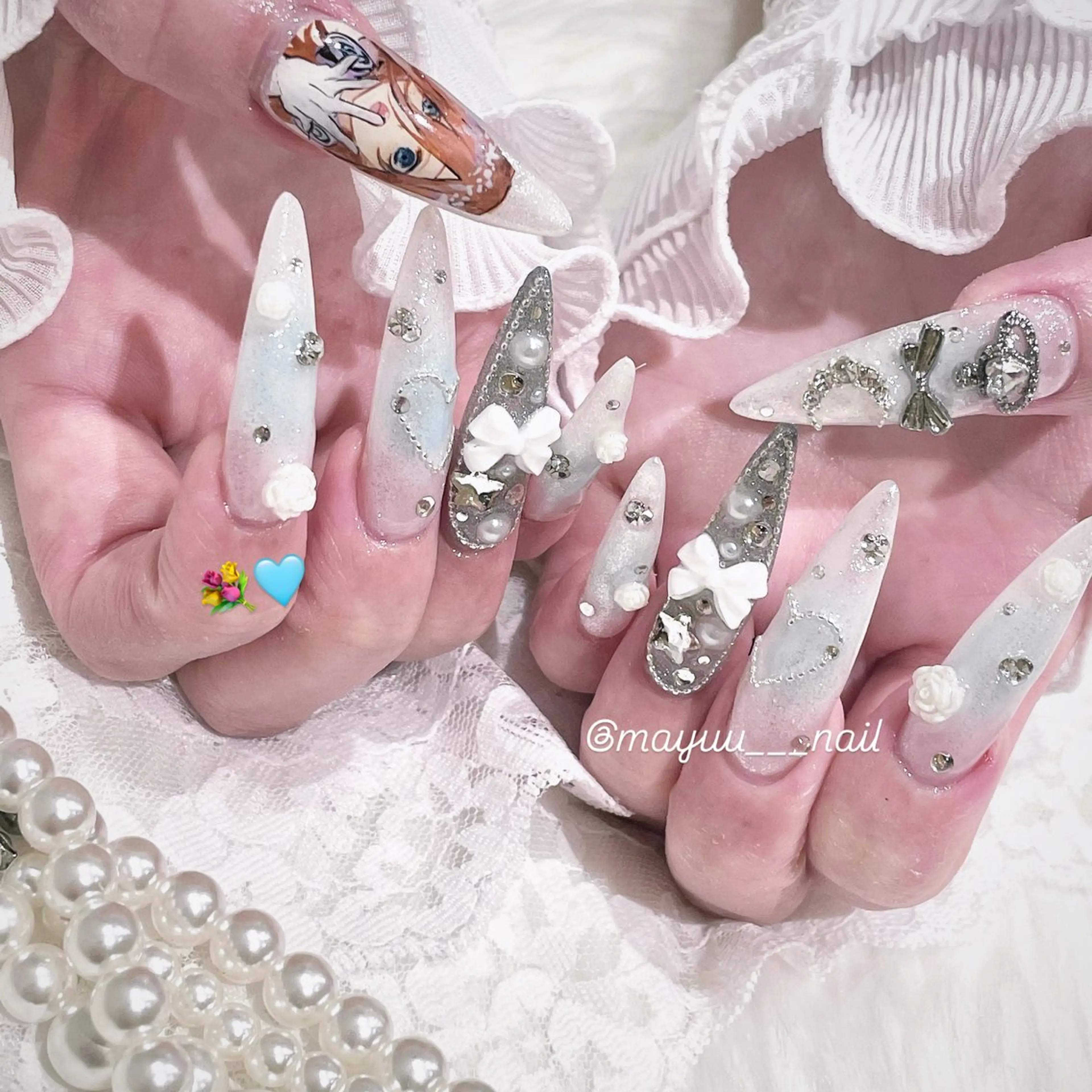 ネイル 🎀 Mayu 🎀痛ネイルのネイルデザイン