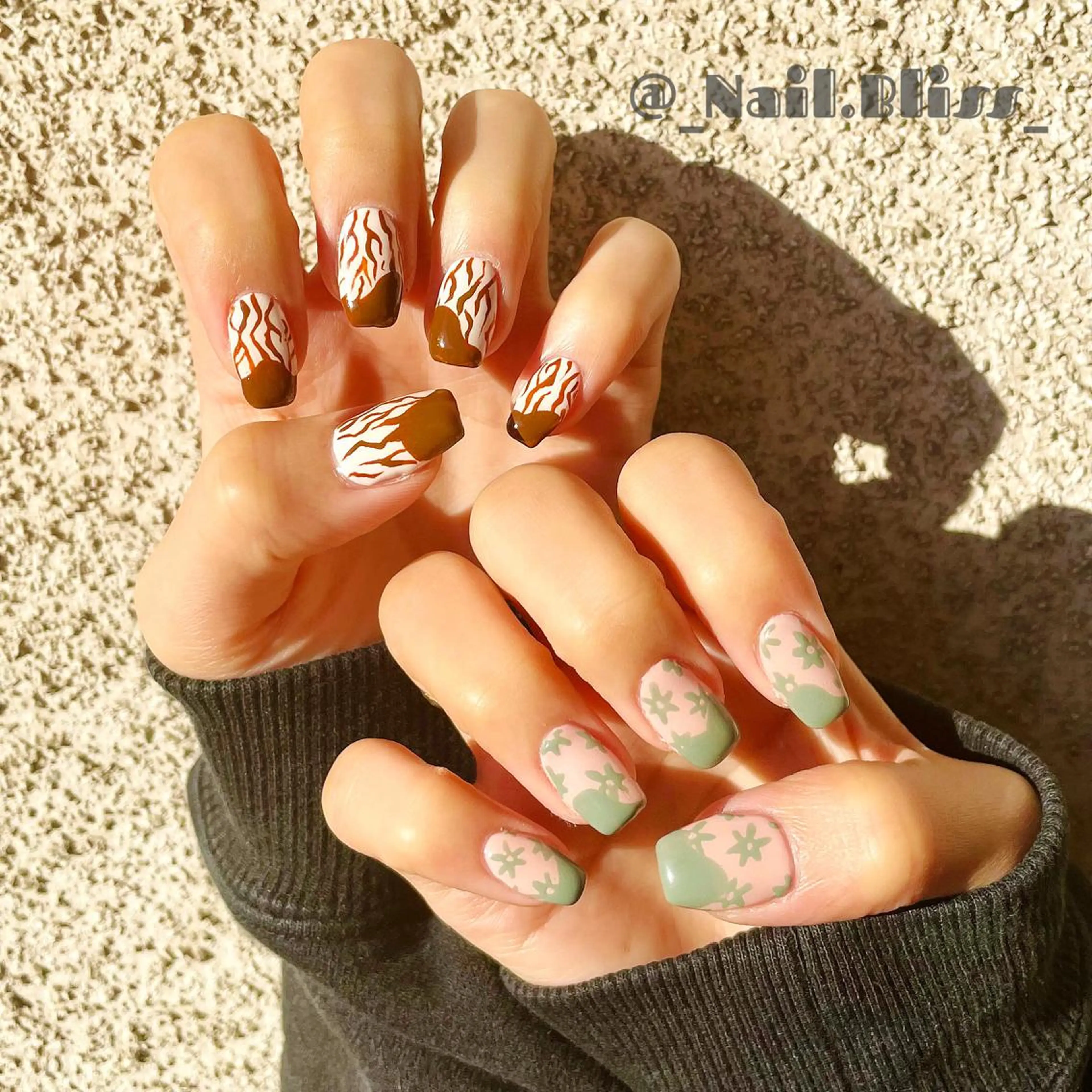 ネイル アニマル柄 ハンドネイル NAIL BLISSのネイルデザイン
