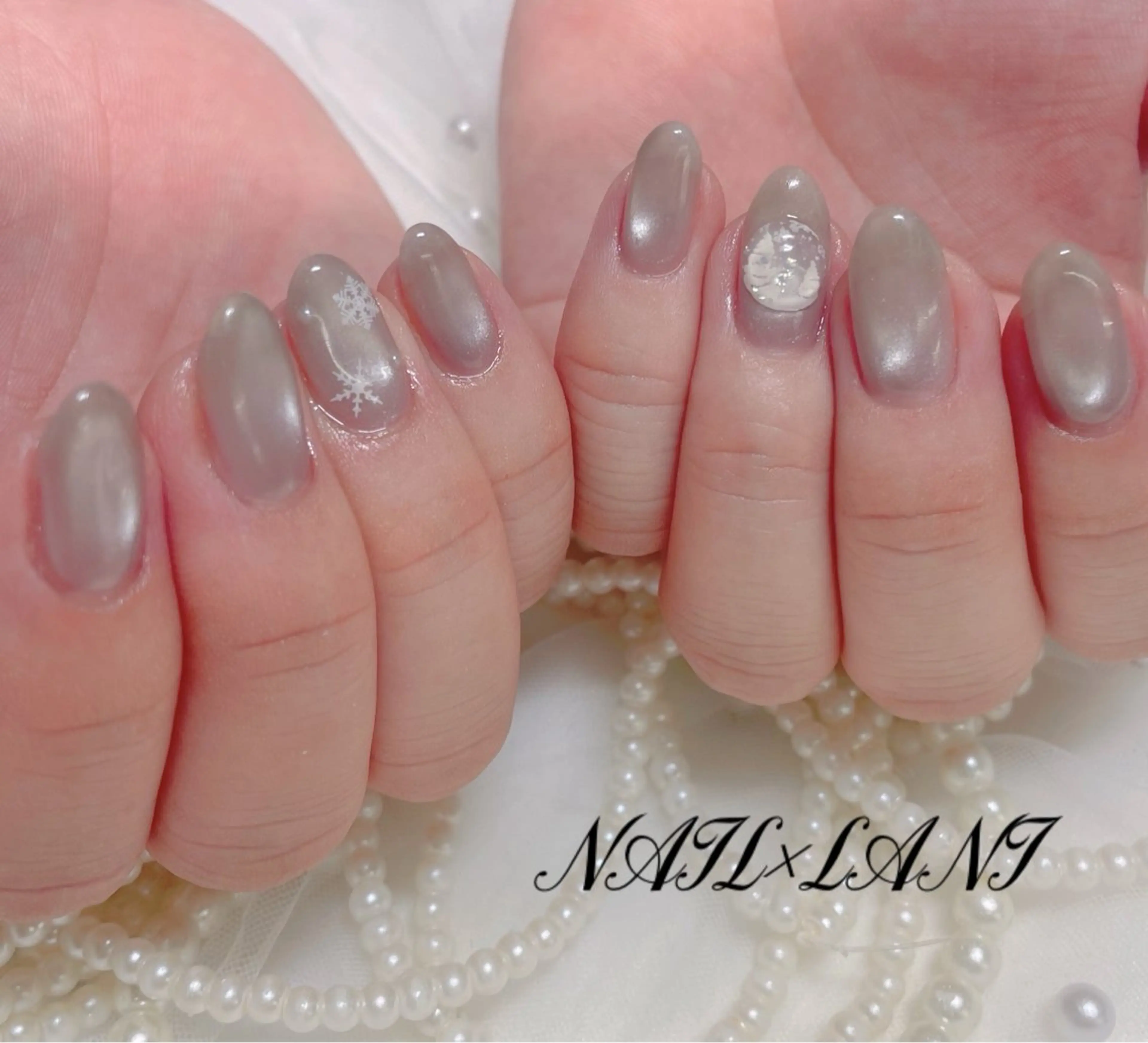 ネイル フットネイル ジェルネイル マグネットネイル パラジェル 一之瀬 柚季のネイルデザイン