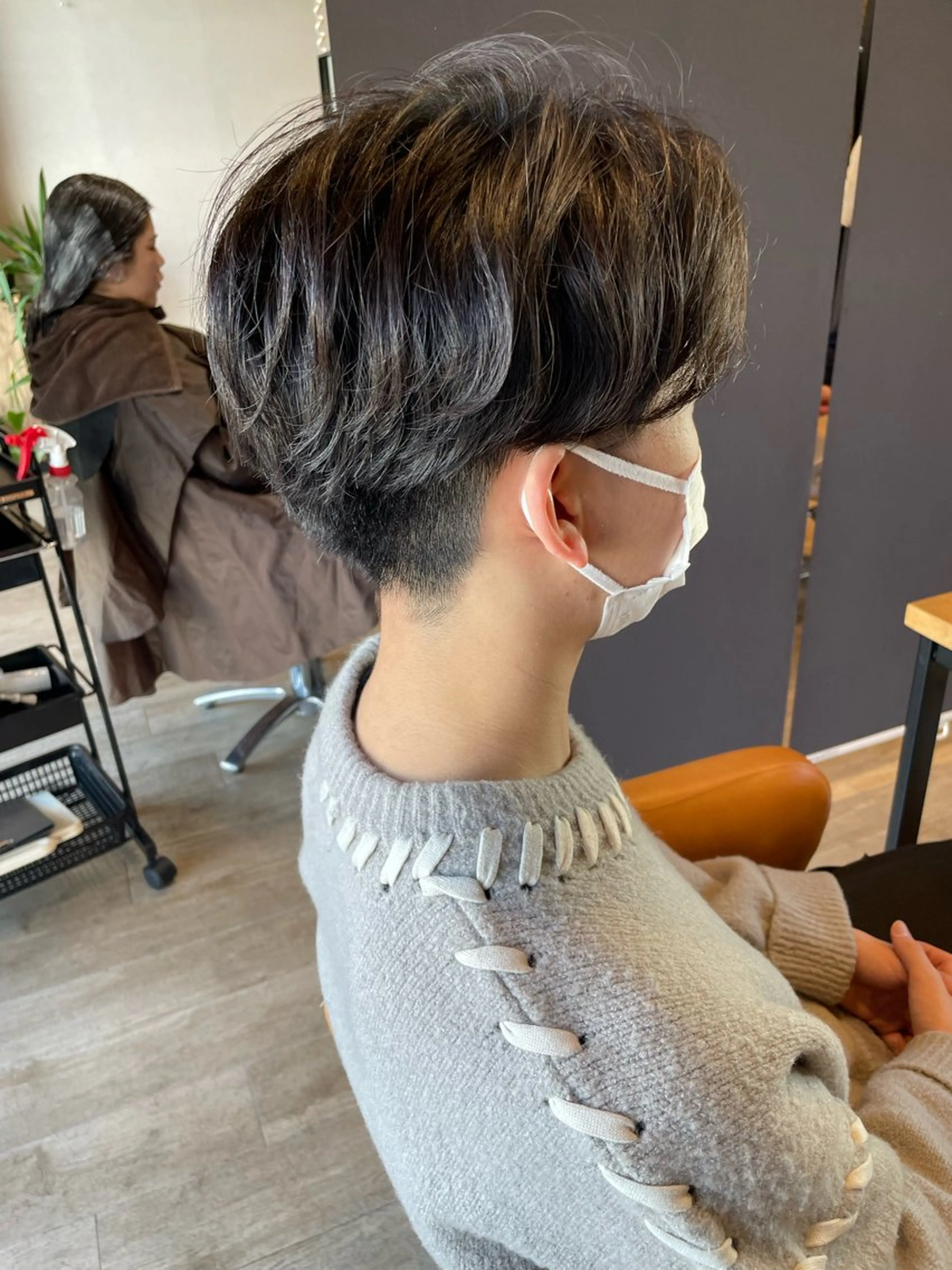 ショート パーマ カット パーマ 髪質改善/ブリーチ 田代 龍我のヘアスタイル