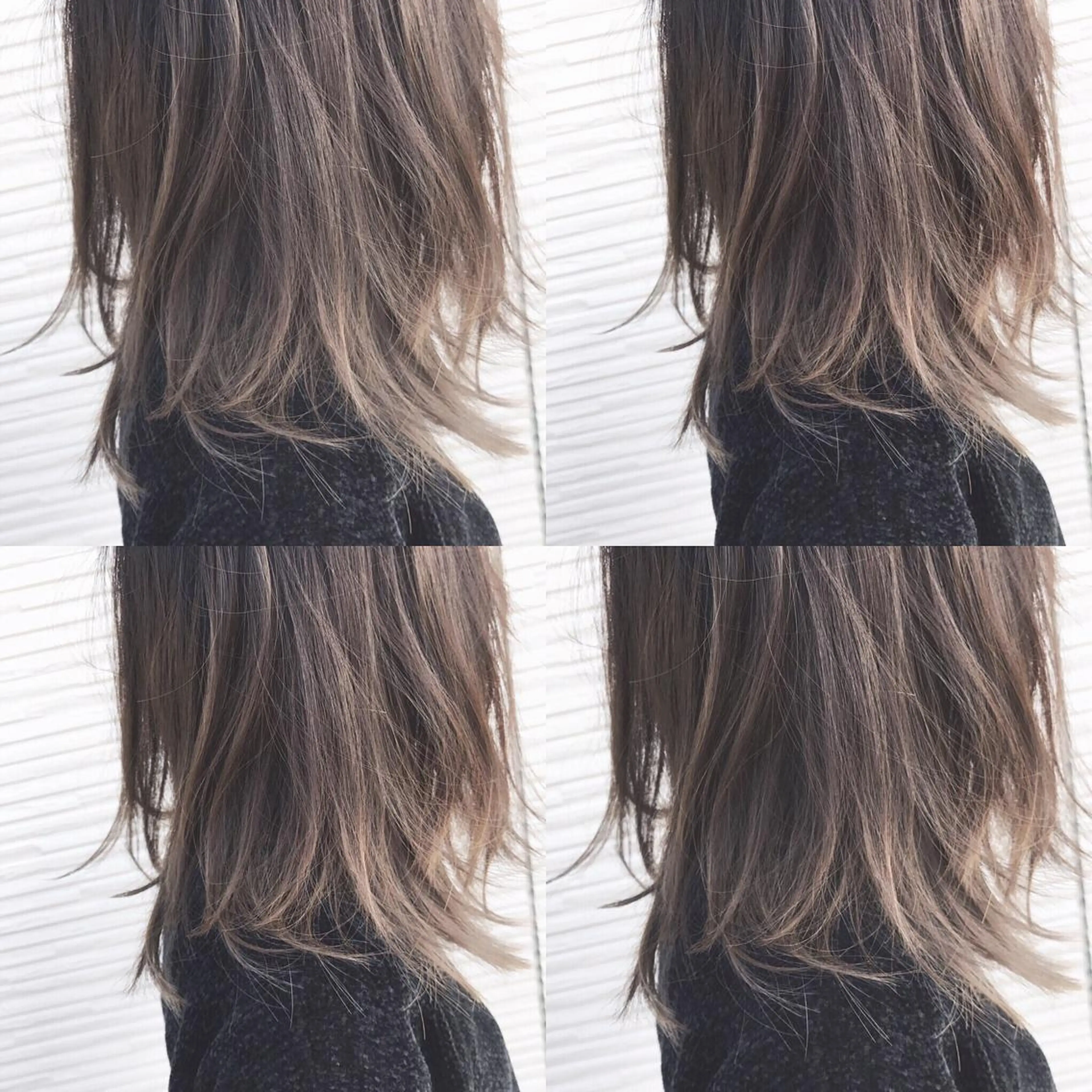 ミディアム カラー ベージュカラー ハイトーンカラー ハイトーンベージュ HARUNA🤍 大人ショートヘアのヘアスタイル