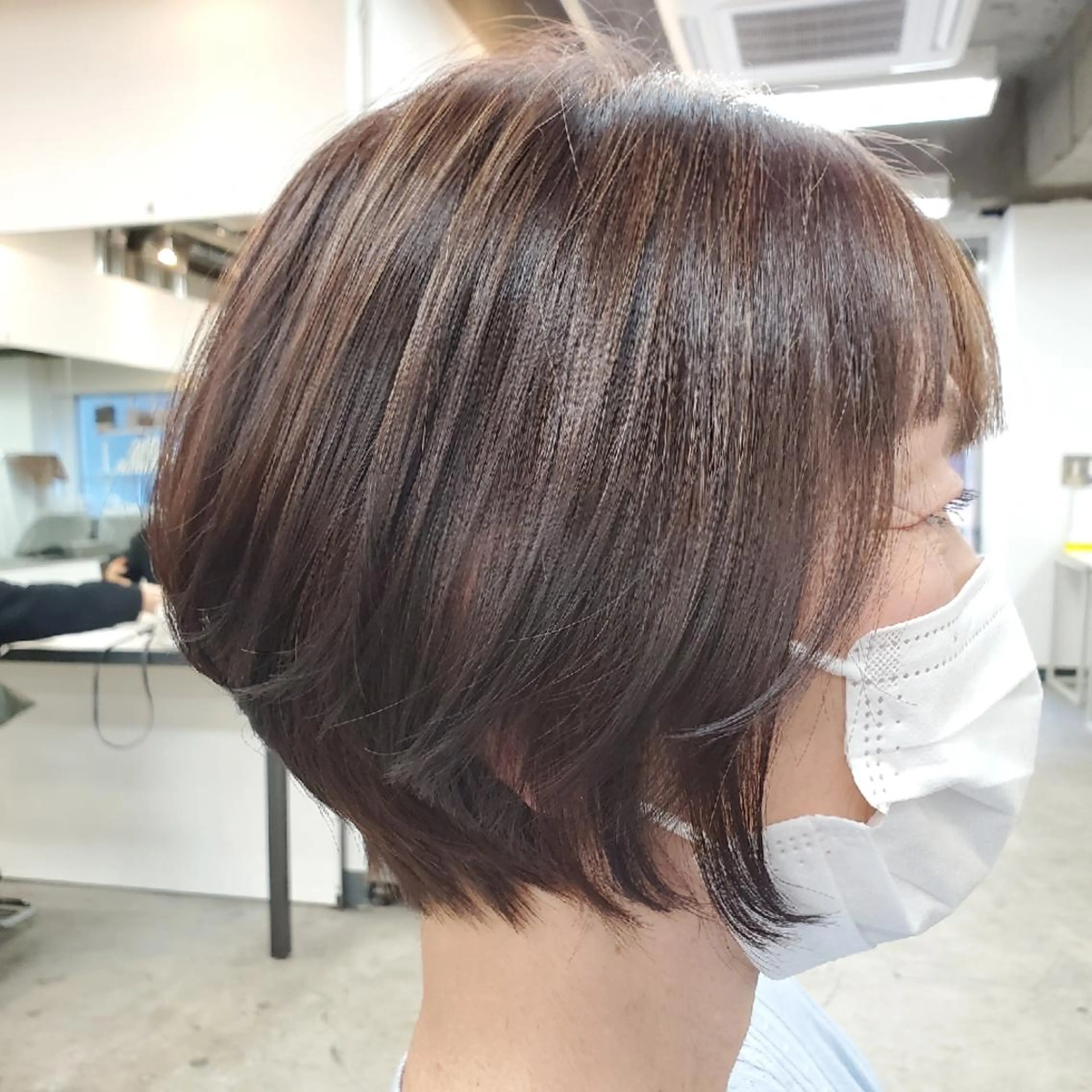 ショート カラー 顔まわりデザイン🌿 ふじこのヘアスタイル