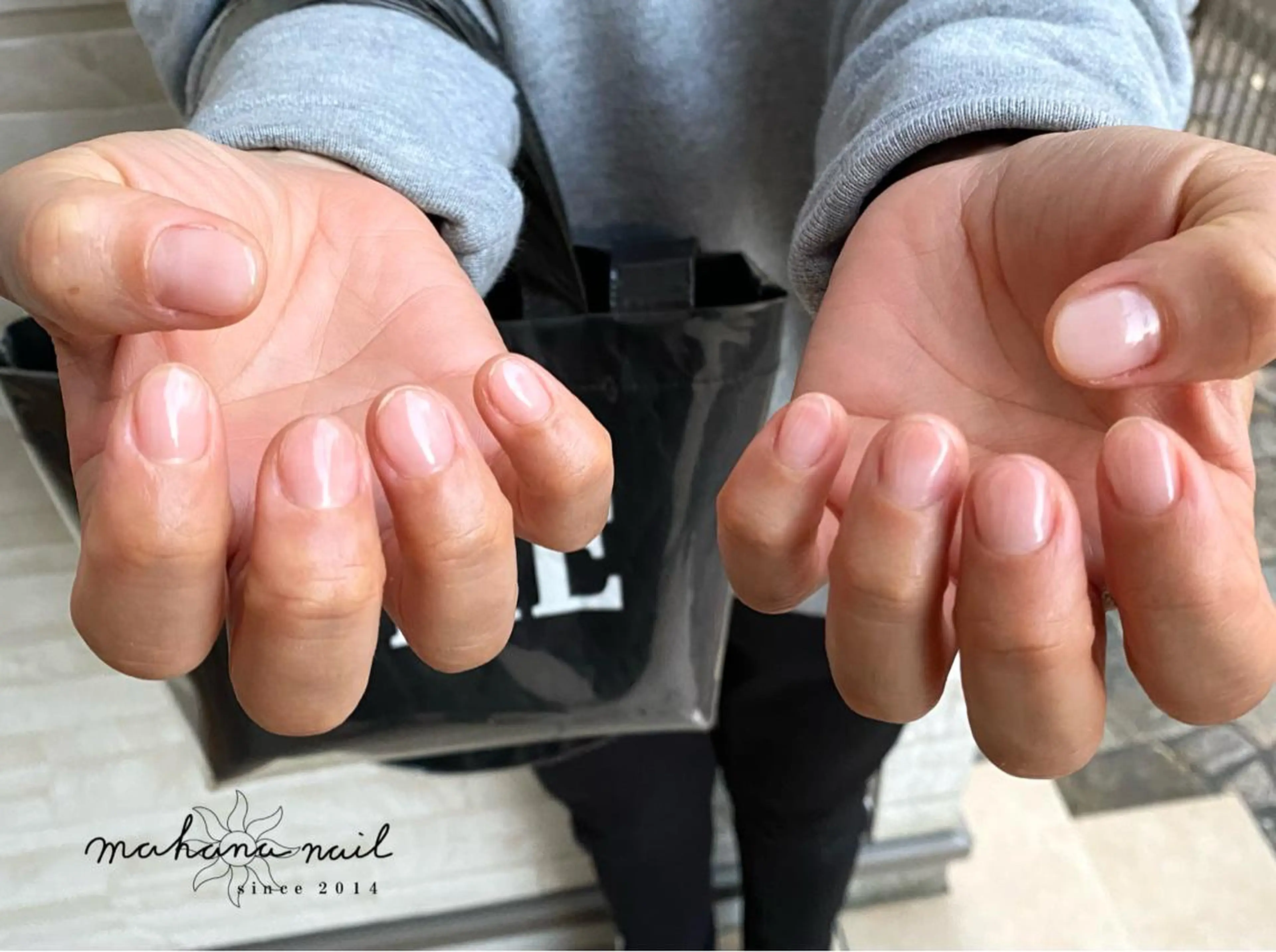 ネイル クリアネイル ジェルネイル mahana nailのネイルデザイン