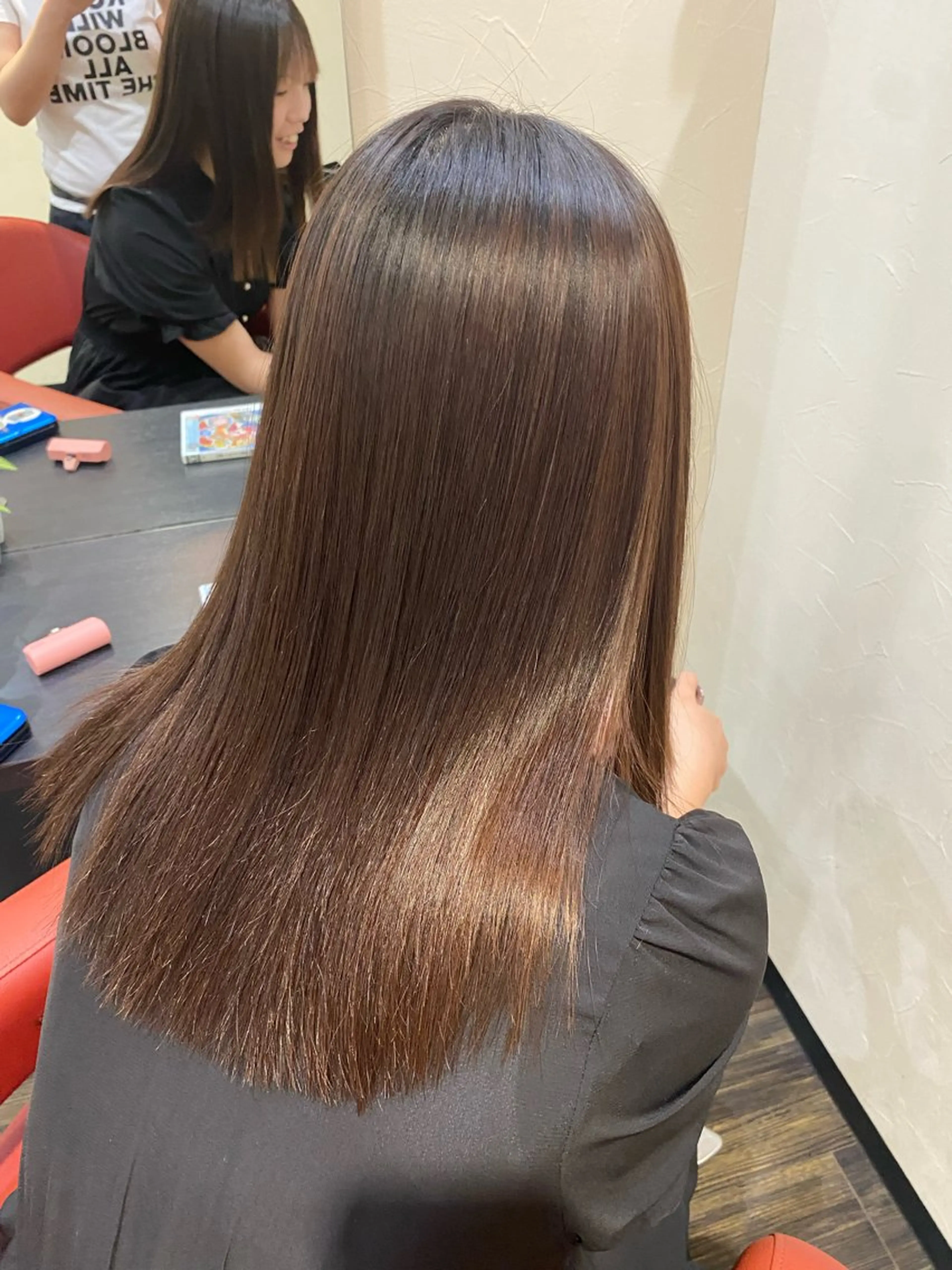 ミディアム カット 縮毛矯正 yamashita karinのヘアスタイル