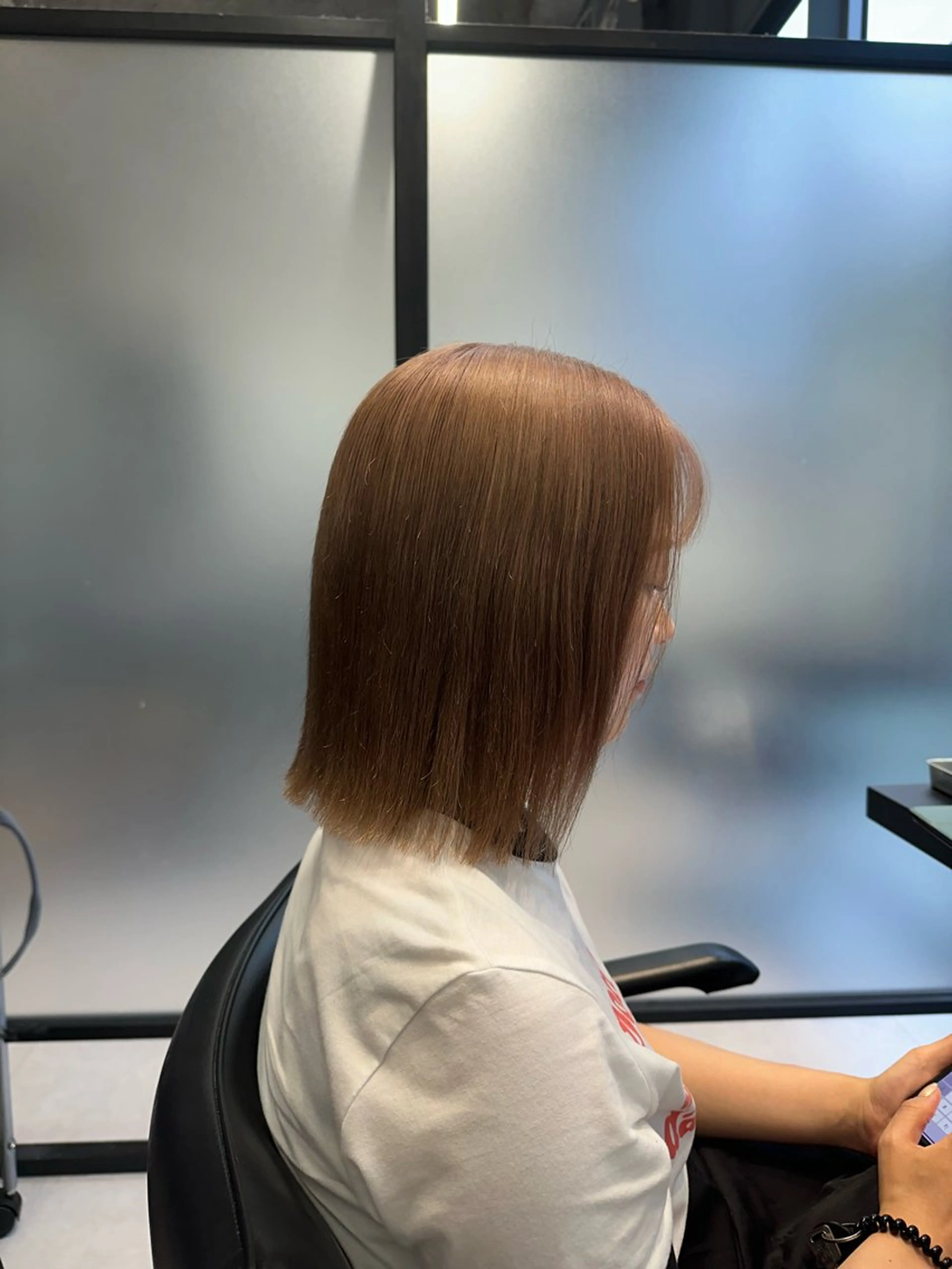 ミディアム SALOWIN心斎橋Suite店所属・洗っても取れない 髪質改善|OJIROのヘアスタイル