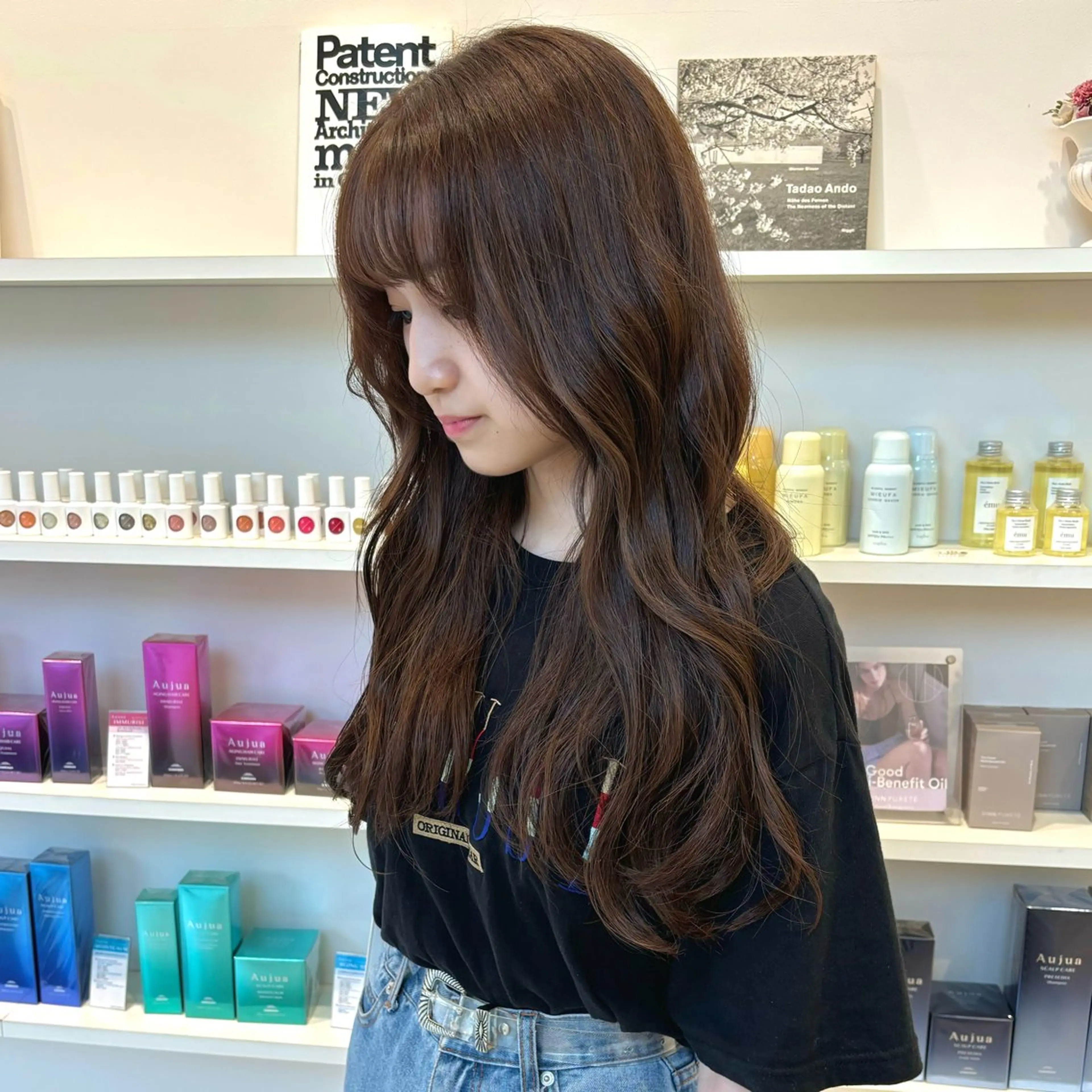 ロング カット ヘアカラー Parve Mix / 根本 梨湖🫧のヘアスタイル