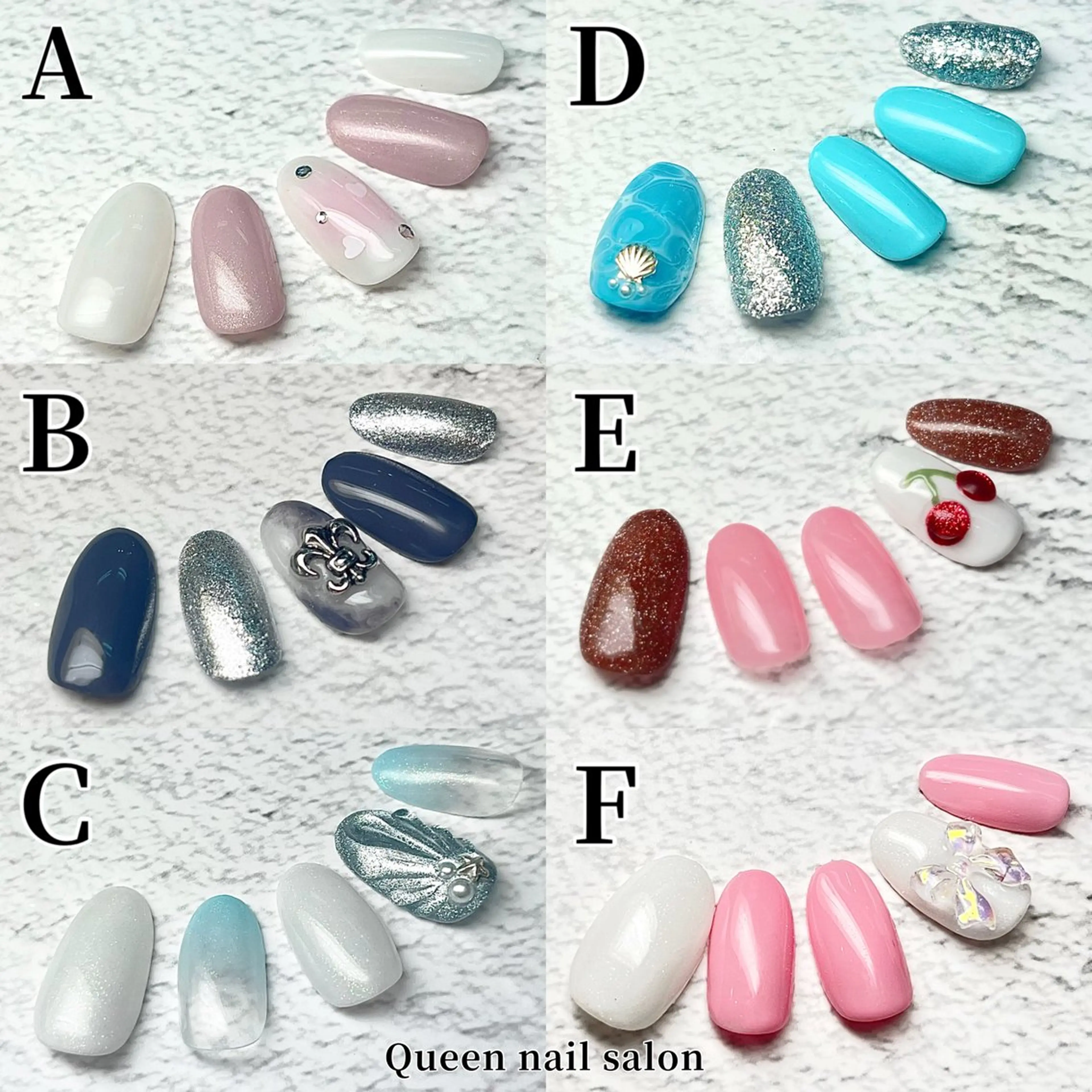 ネイル アートネイル オーロラネイル チークネイル ハート ぷっくりネイル Queen nail 北堀江 ASUKAのネイルデザイン