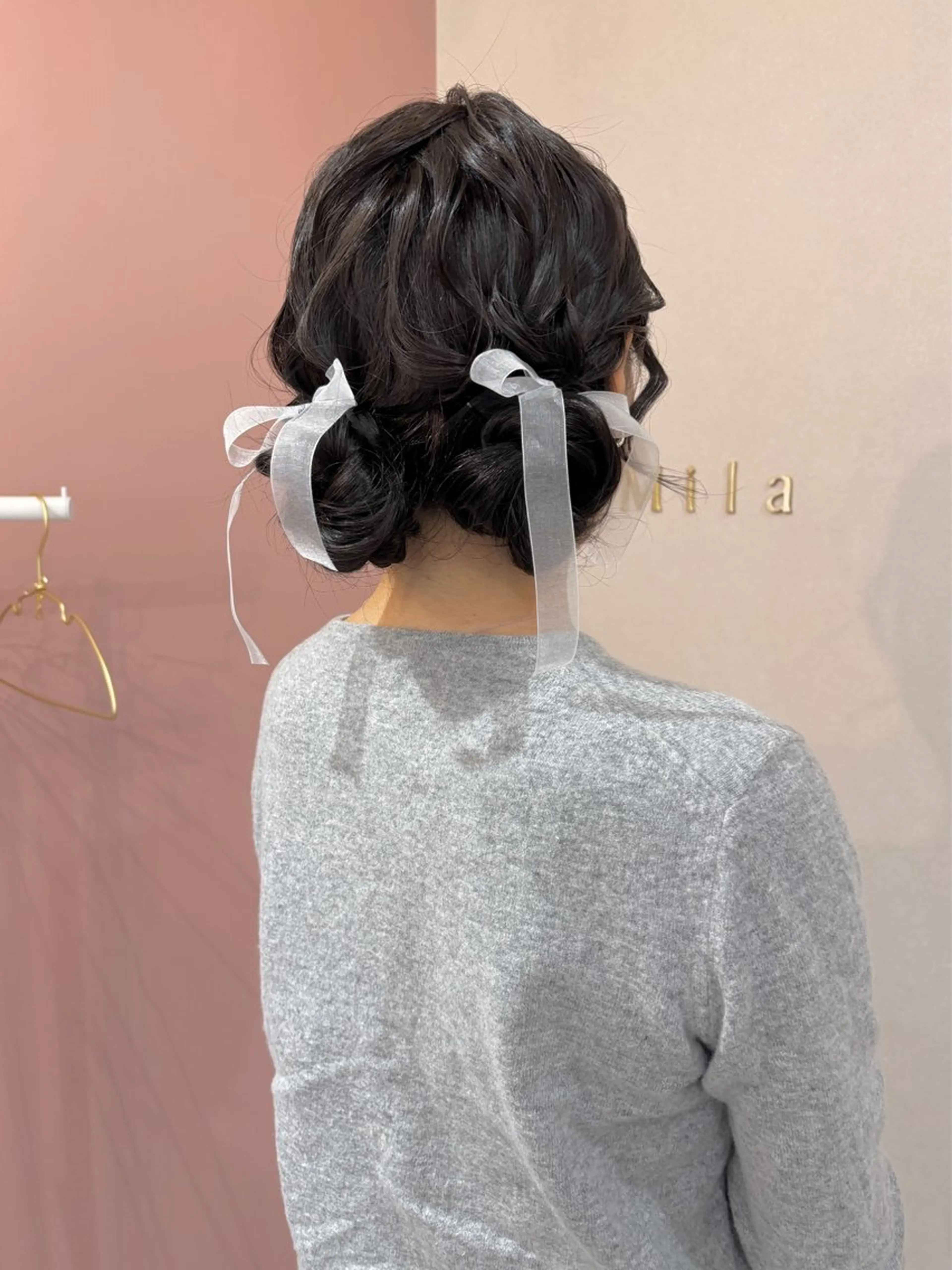 ヘアアレンジ ヘアセット Mila hinaのヘアスタイル