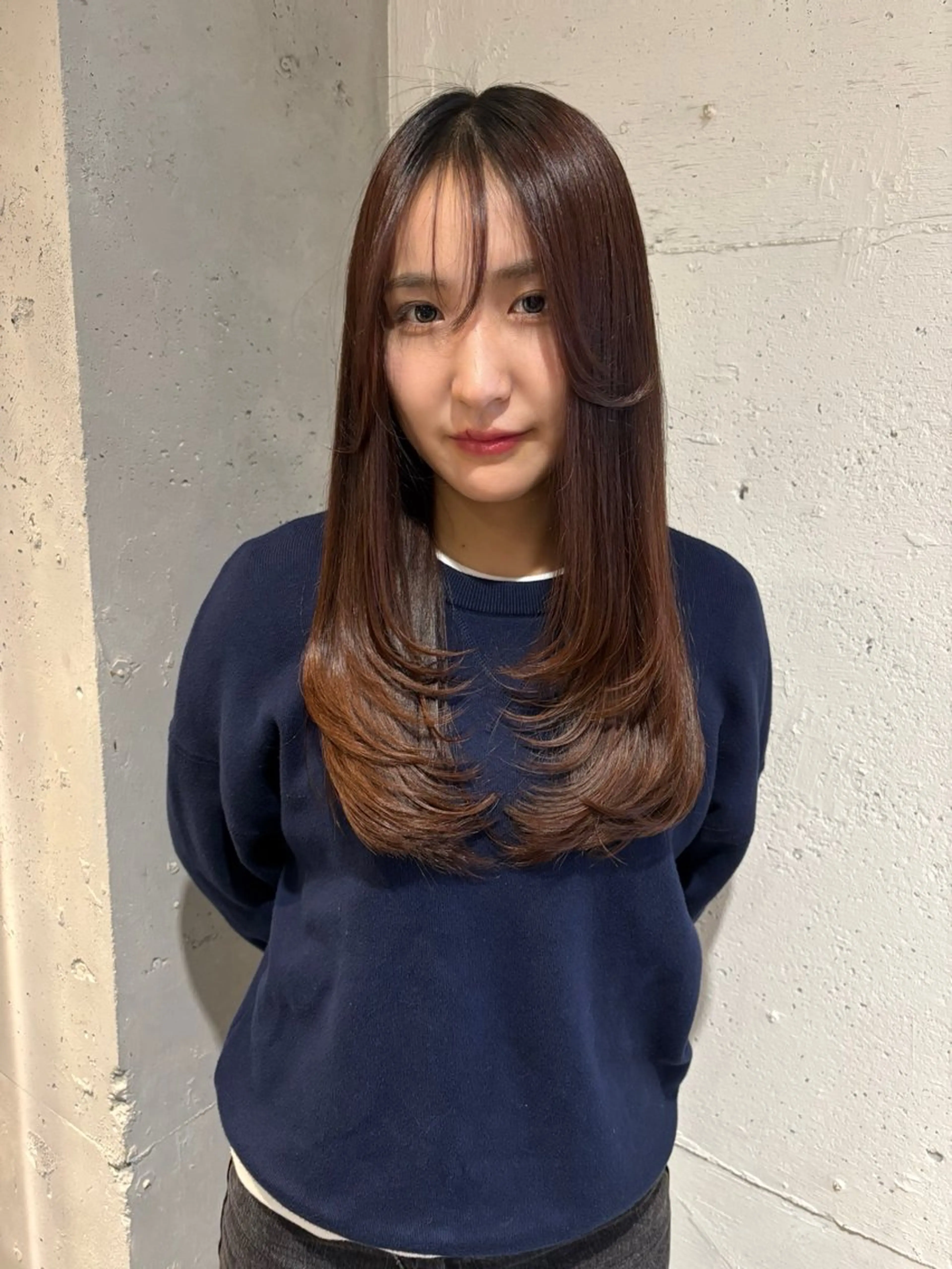 ロング レイヤーカット カット トリートメント Juna✂️ レイヤー / ボブのヘアスタイル