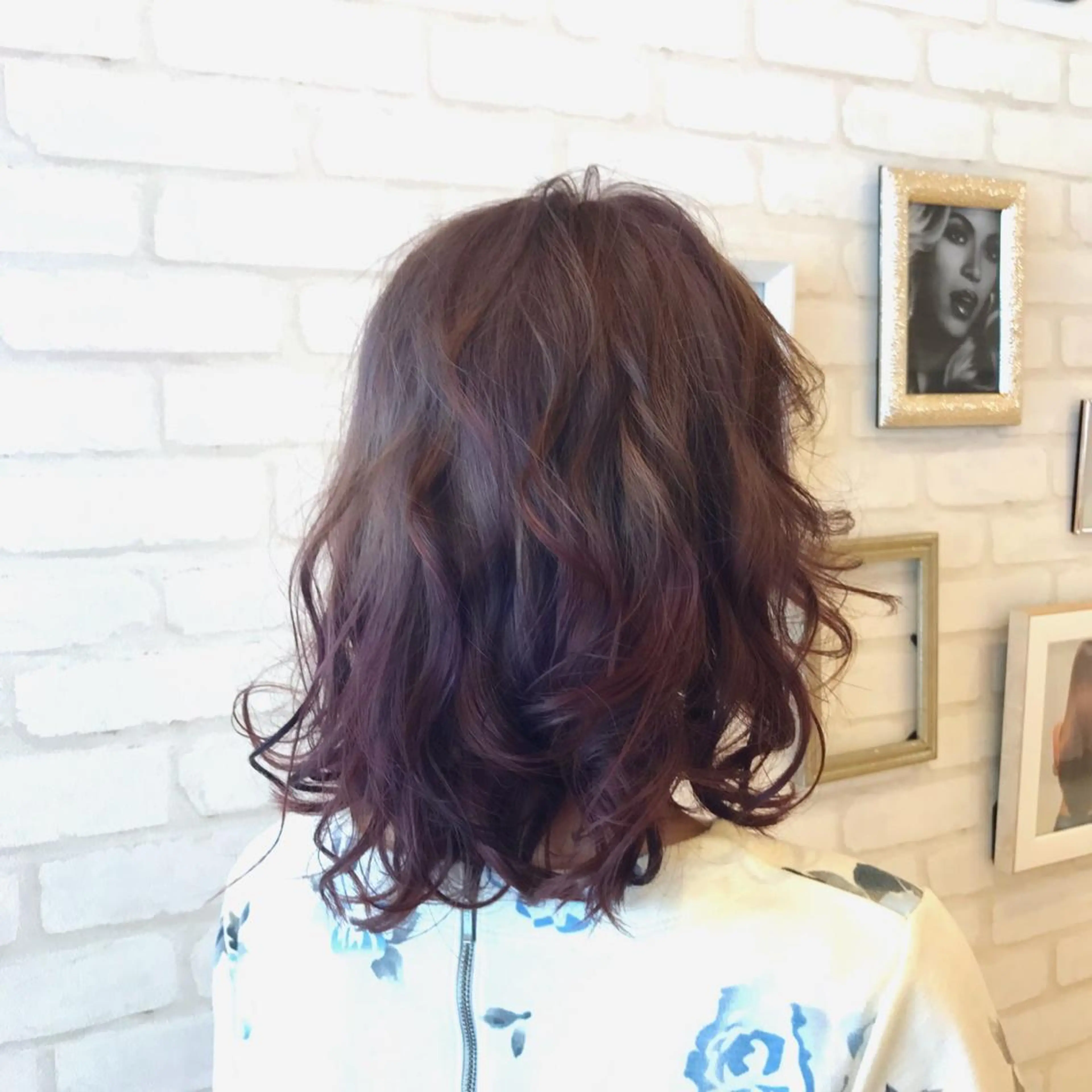 ミディアム カラー デザインカラー 【髪質改善】 夏目結以のヘアスタイル