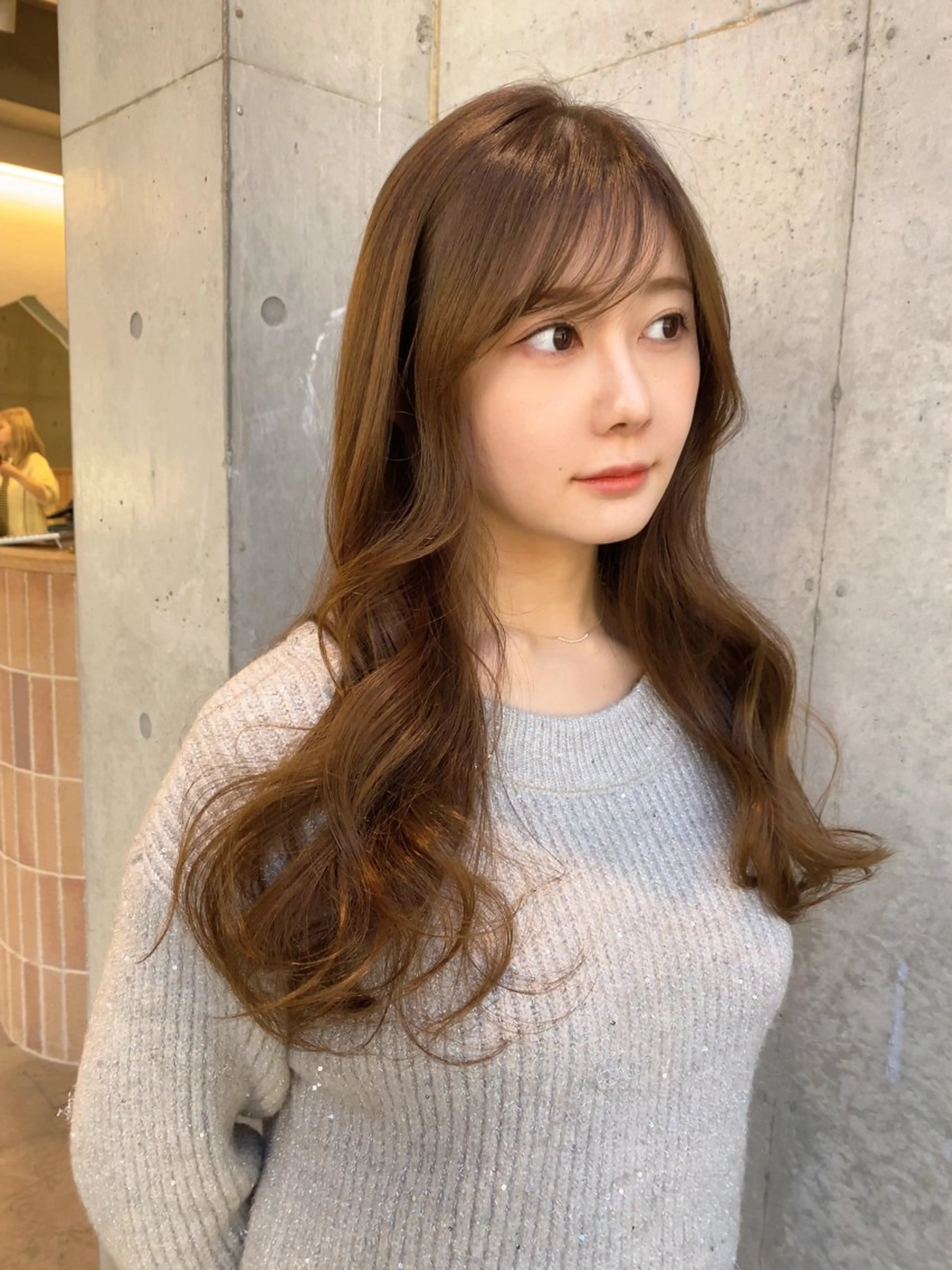 ロング カラー カット ヘアカラー トリートメント レイヤー/柔色 カラー/SAkiのヘアスタイル