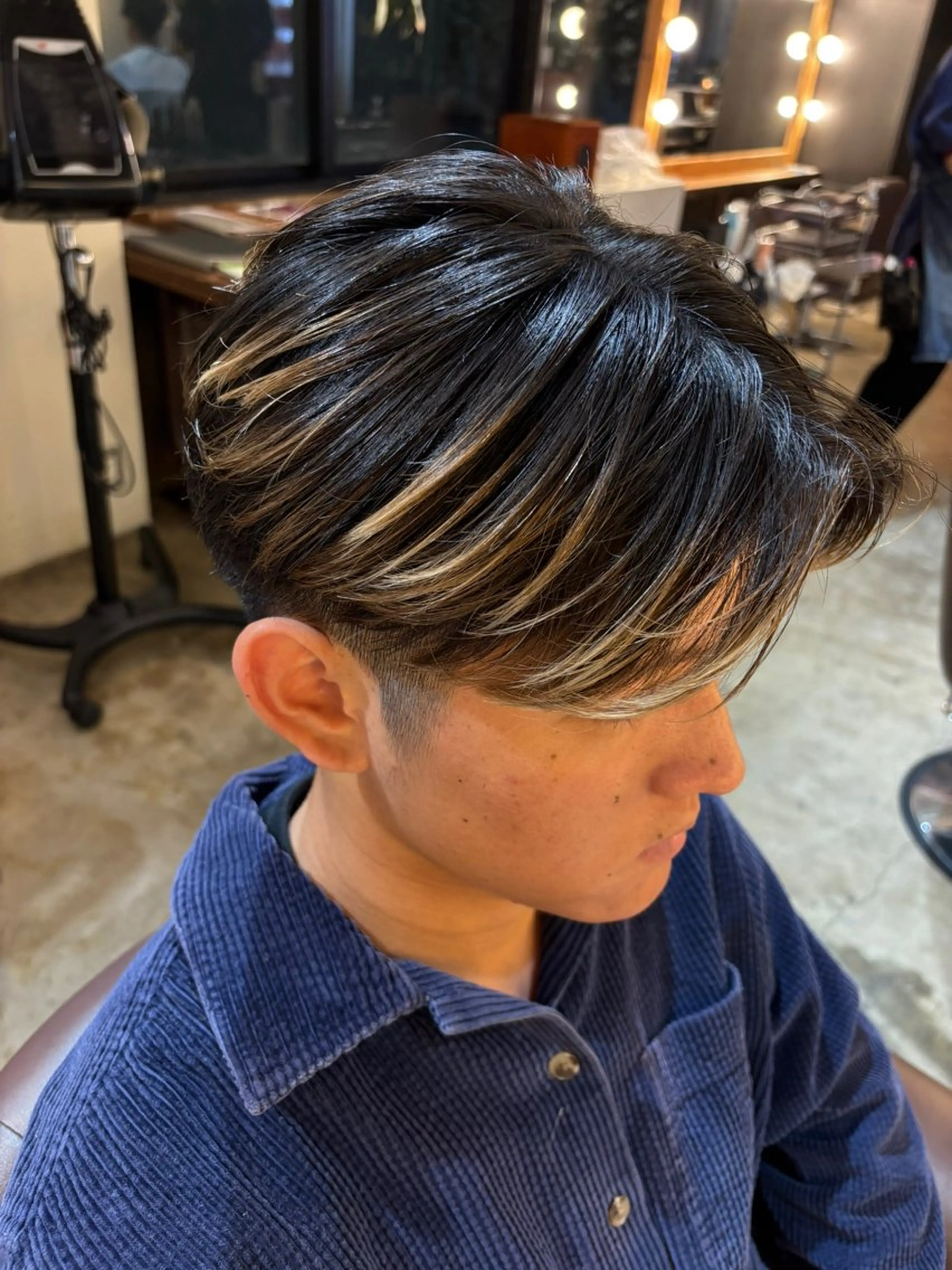 メンズ センターパート 平川 海夢のヘアスタイル