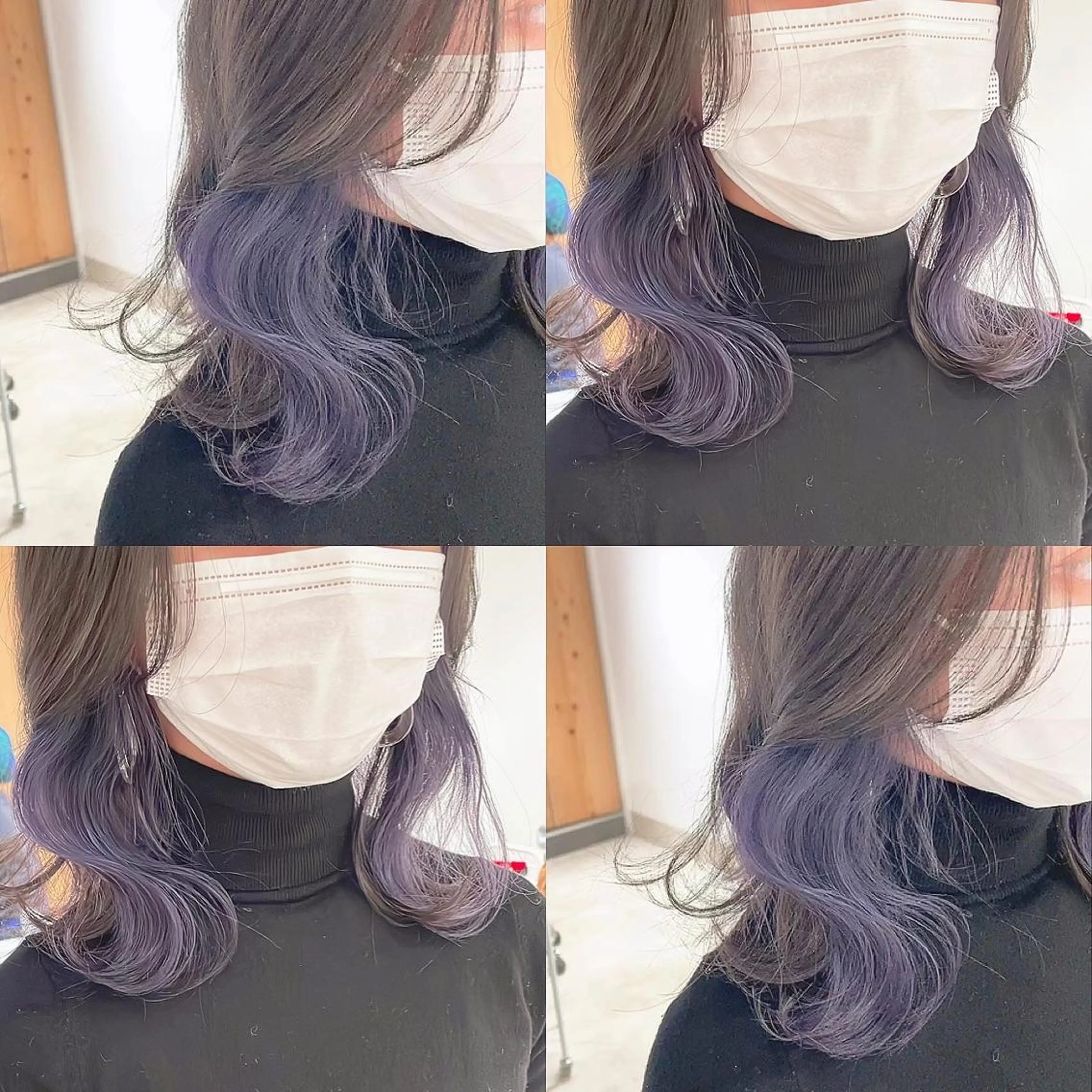 カラー アッシュ ブリーチ ヘアカラー トリートメント 渋谷:インナーカラー ／🍒エリカ🍒のヘアスタイル