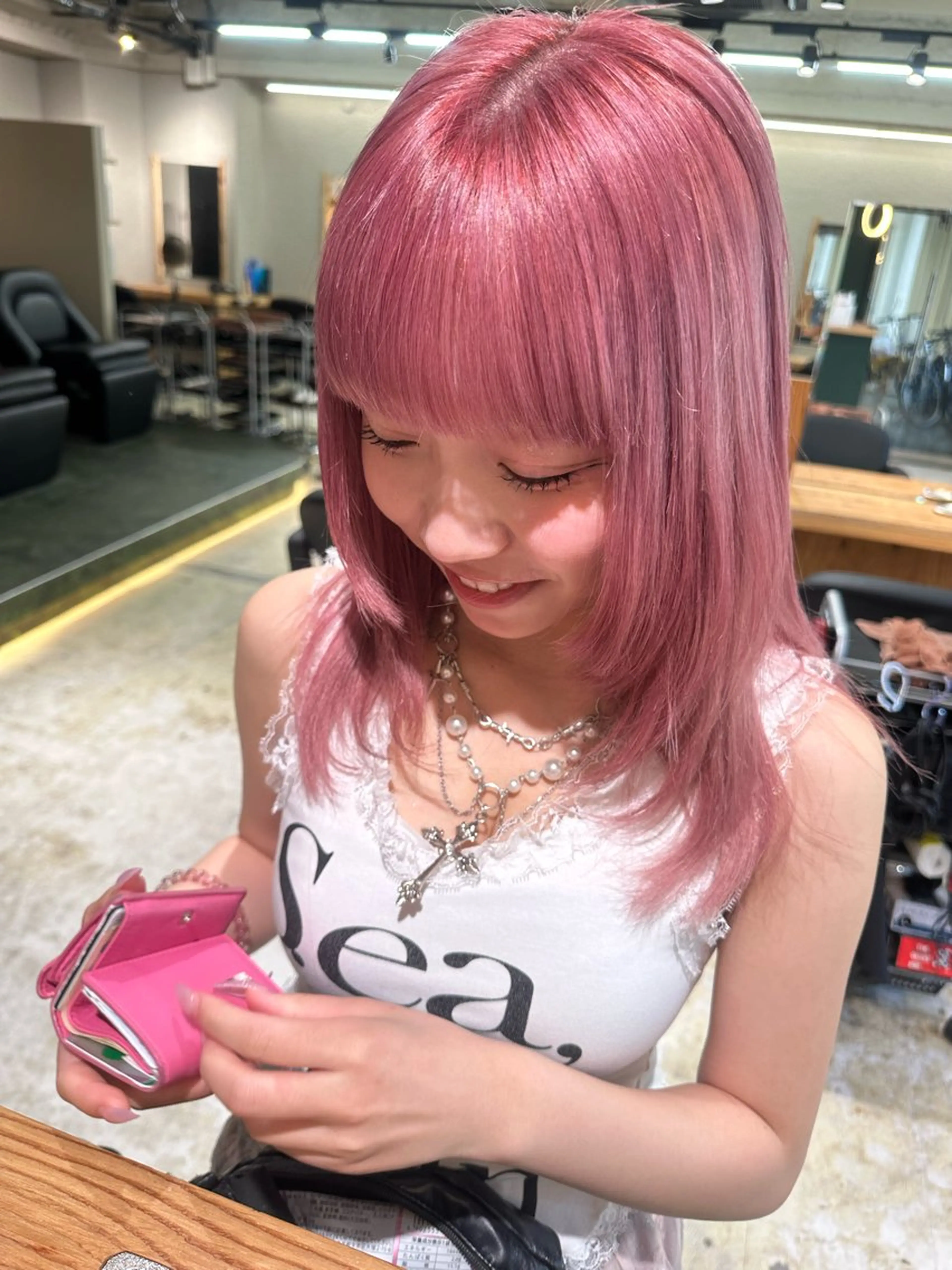 ミディアム カット ヘアカラー パーマ 縮毛矯正 トリートメント 🎀韓国/髪質改善 長野美和🎀のヘアスタイル