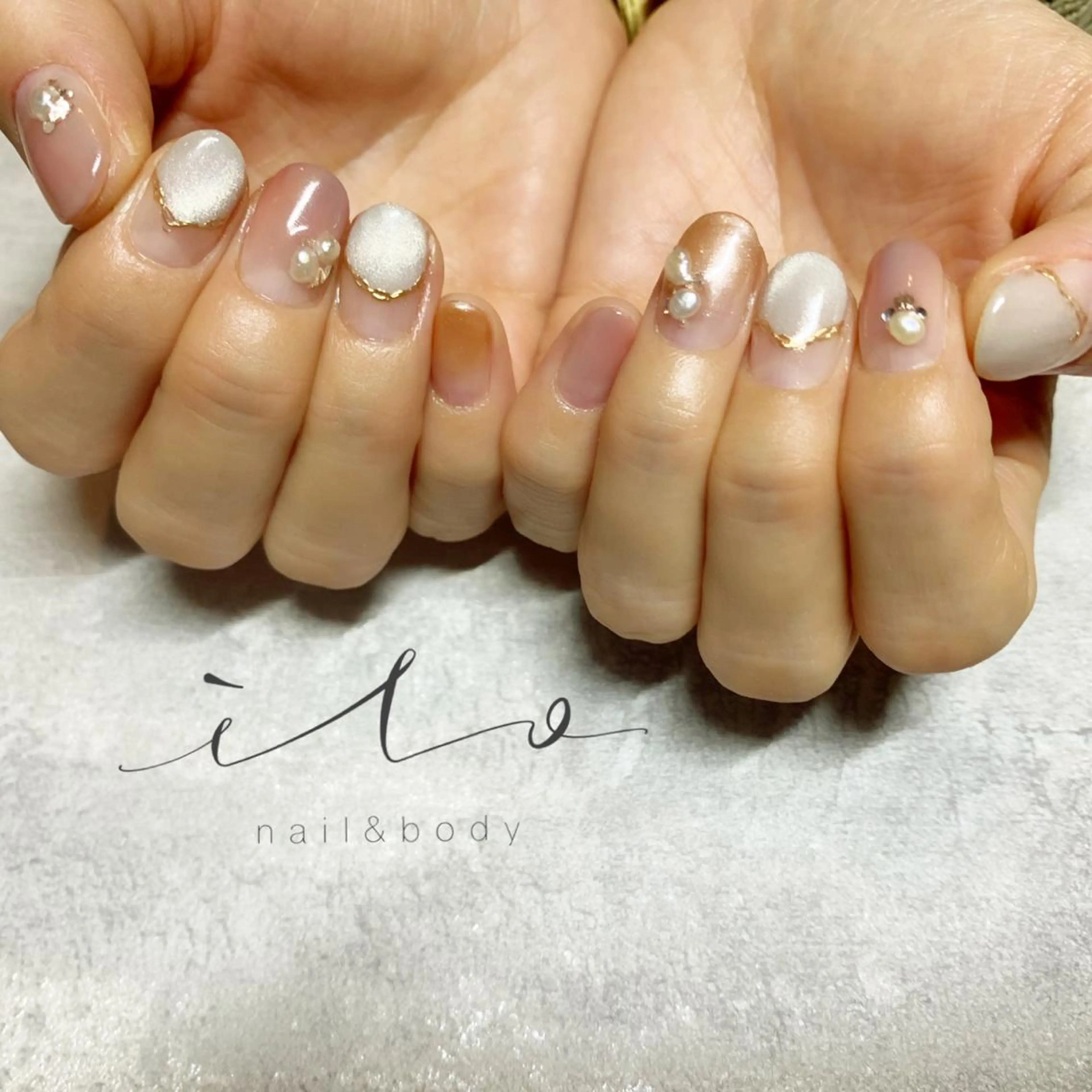 ネイル ニュアンスネイル ilo所属・舟橋 恭子のネイルデザイン