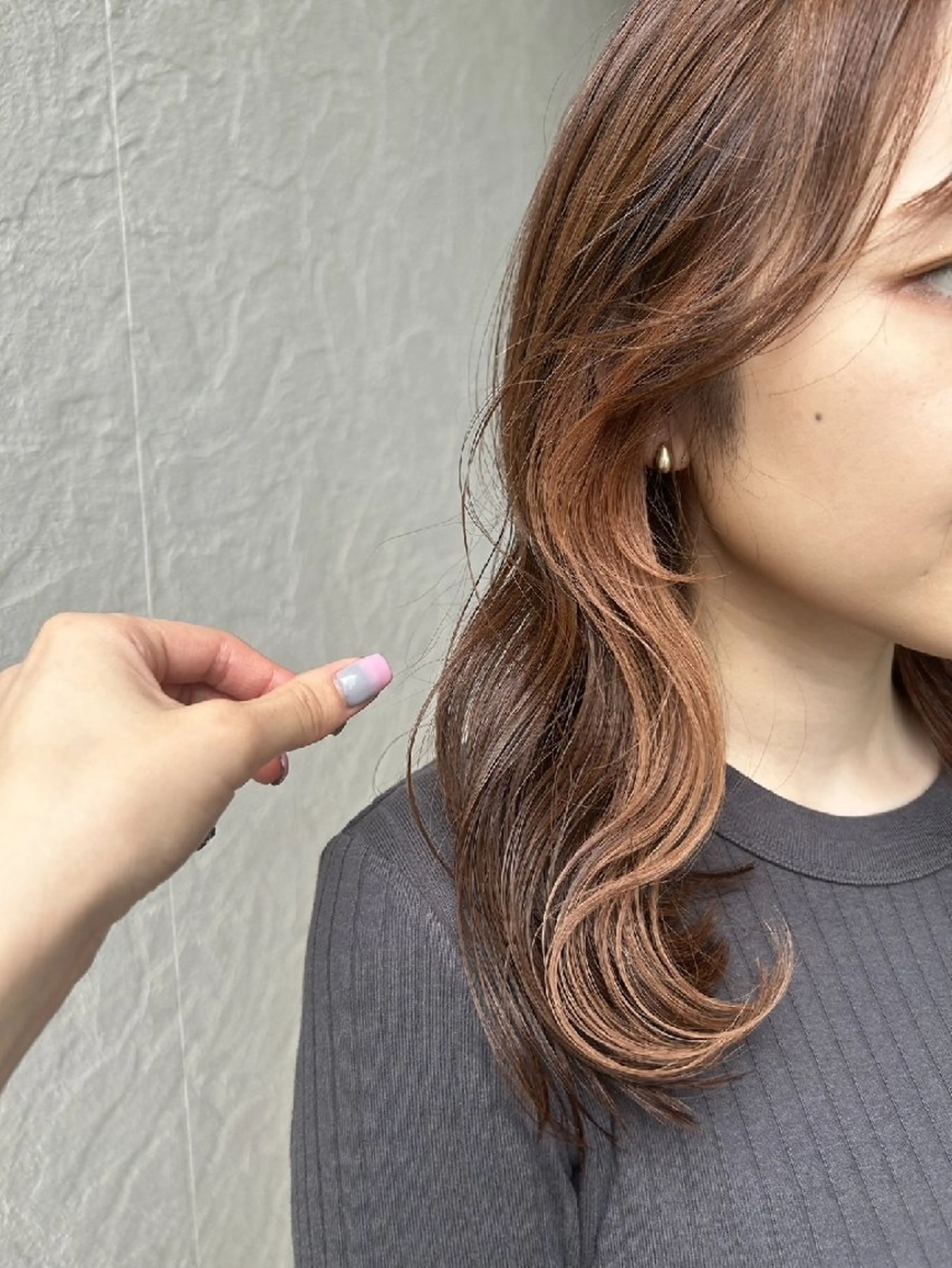 ミディアム カラー マンツーマン1日2名 様限定Lily高橋✂のヘアスタイル