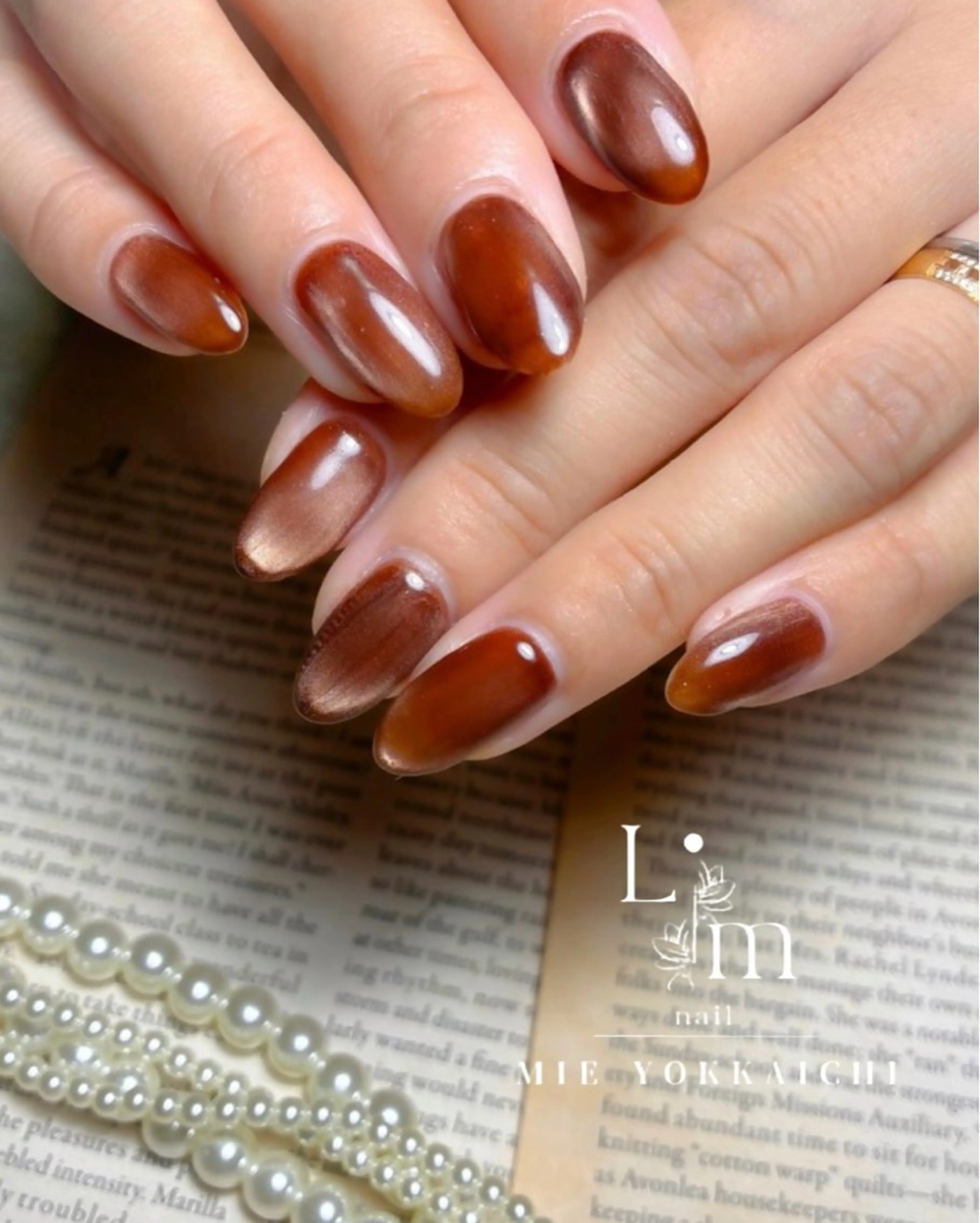 ネイル マグネットネイル シンプルネイル Li.m nail リム ネイルのネイルデザイン