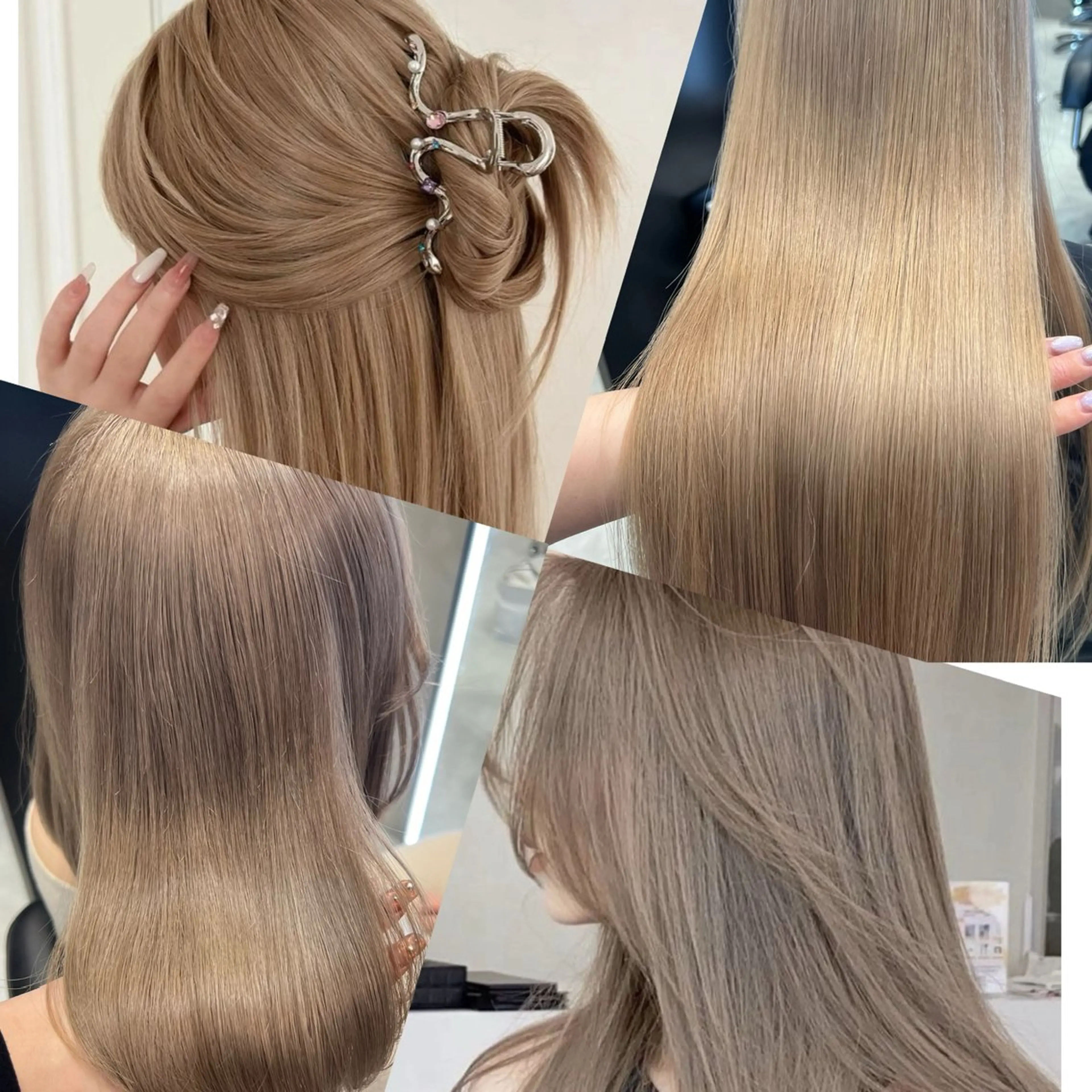 ロング ヘアカラー トリートメント ナナ♡レイヤーカット ♡似合わせカラーのヘアスタイル