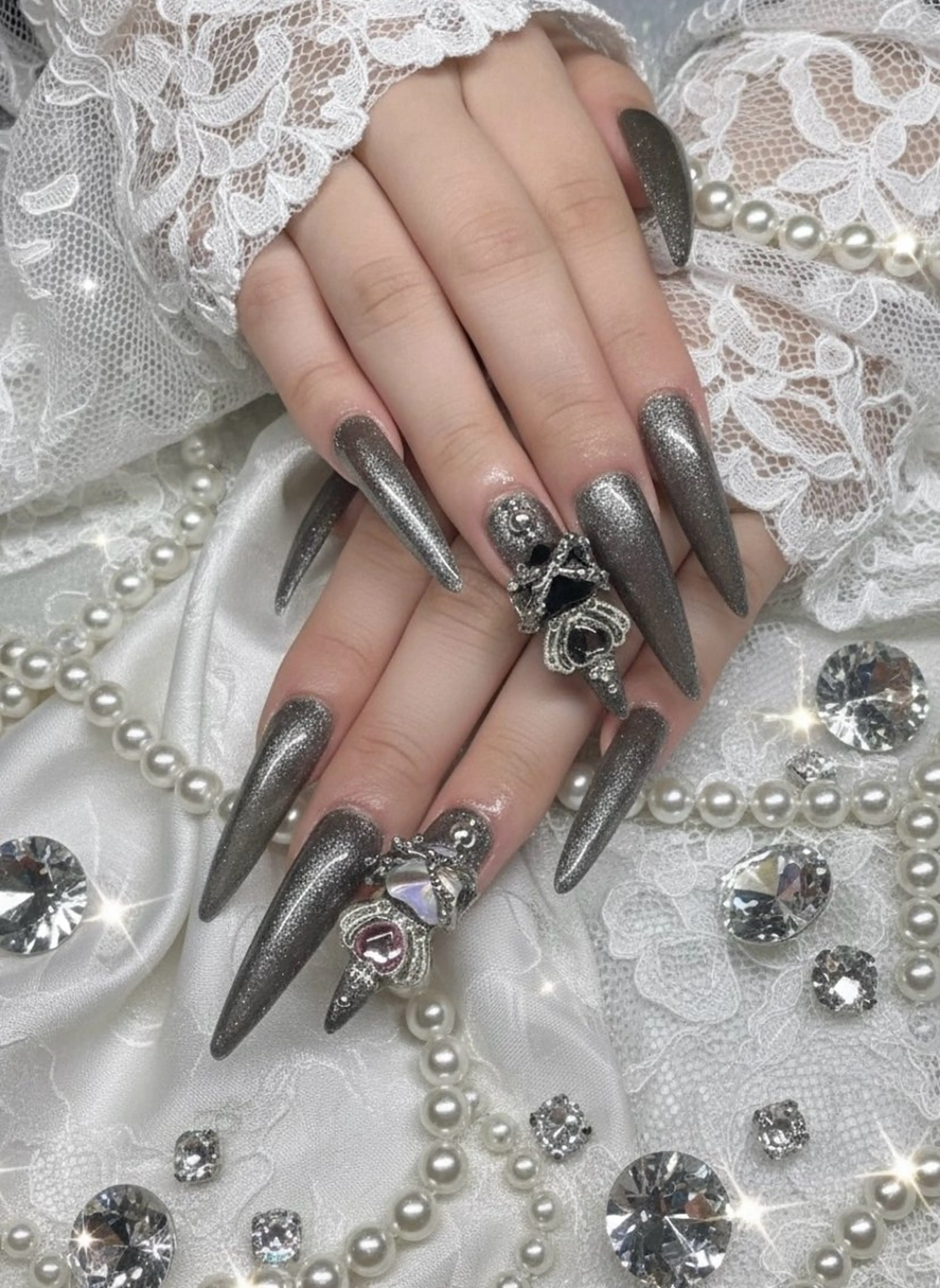 ネイル 長さ出し 韓国ネイル ロングネイル メンズネイル ワンカラーネイル ハンドネイル TUNEHA堂 矢場町栄5丁目のネイルデザイン