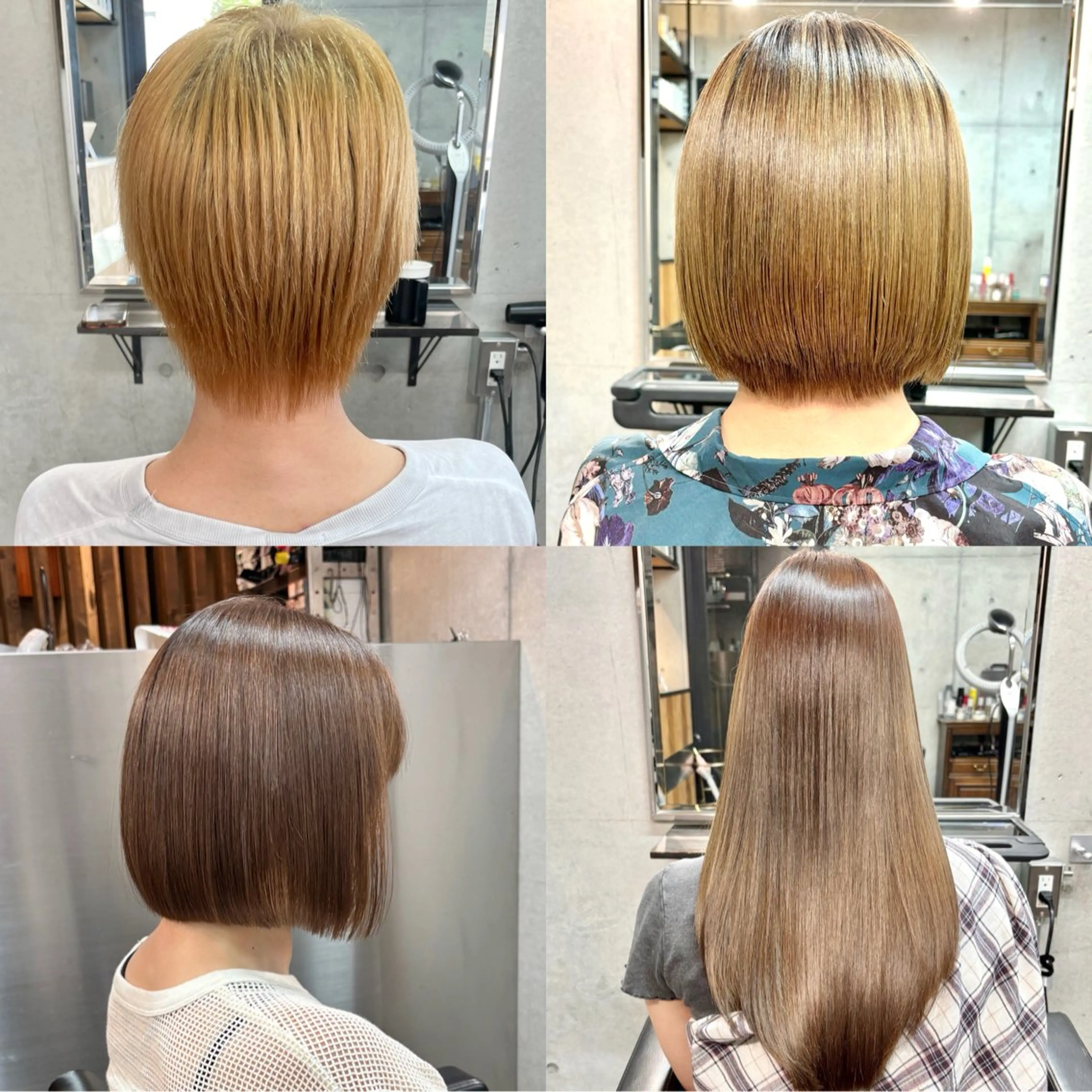 ショート カラー パーマ ブリーチ ハイライトカラー ハイライト 髪質改善 縮毛矯正 カット 縮毛矯正 トリートメント ショートボブ縮毛矯正 髪質改善のプロ山道潤のヘアスタイル