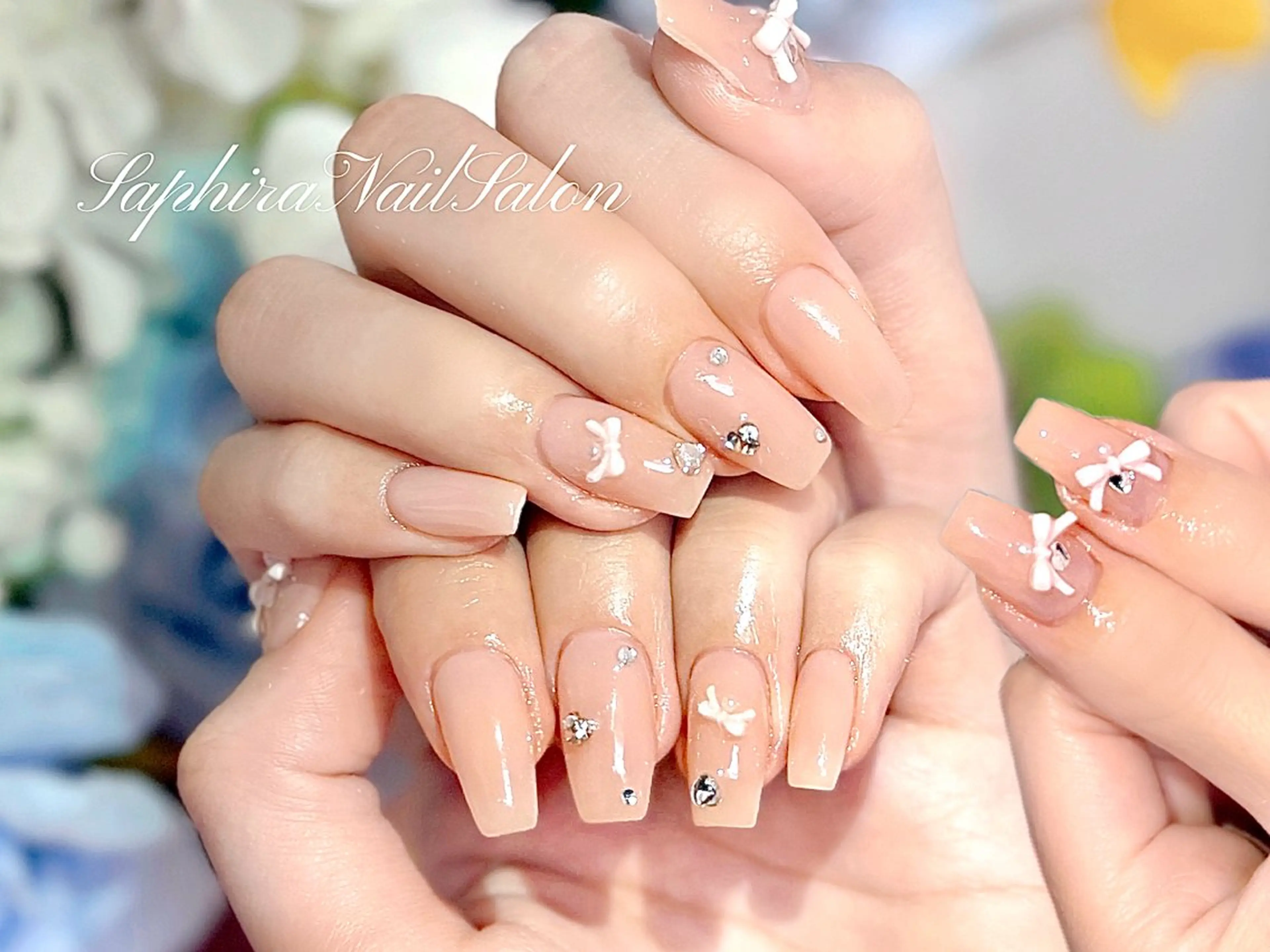 カラー ハンドネイル Saphiraネイル サロン錦糸町のネイルデザイン