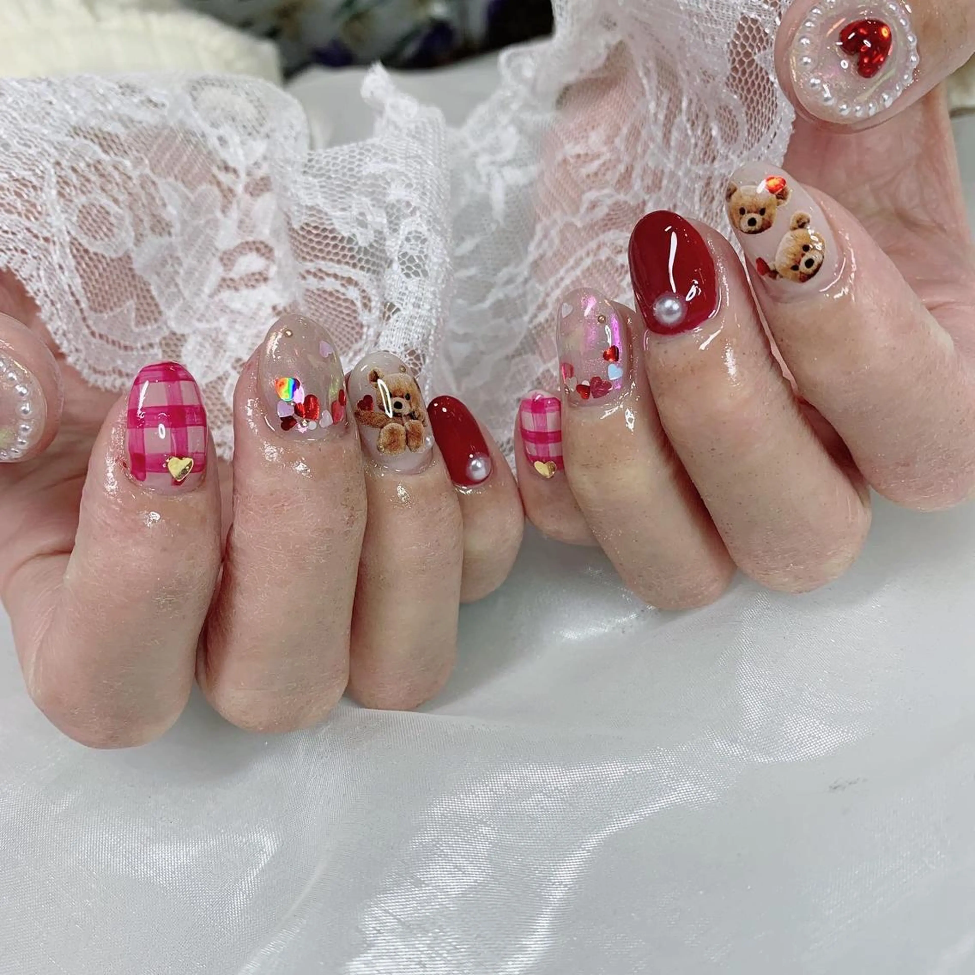 ネイル ハンドネイル La neige* yuki 🥯🍑のネイルデザイン