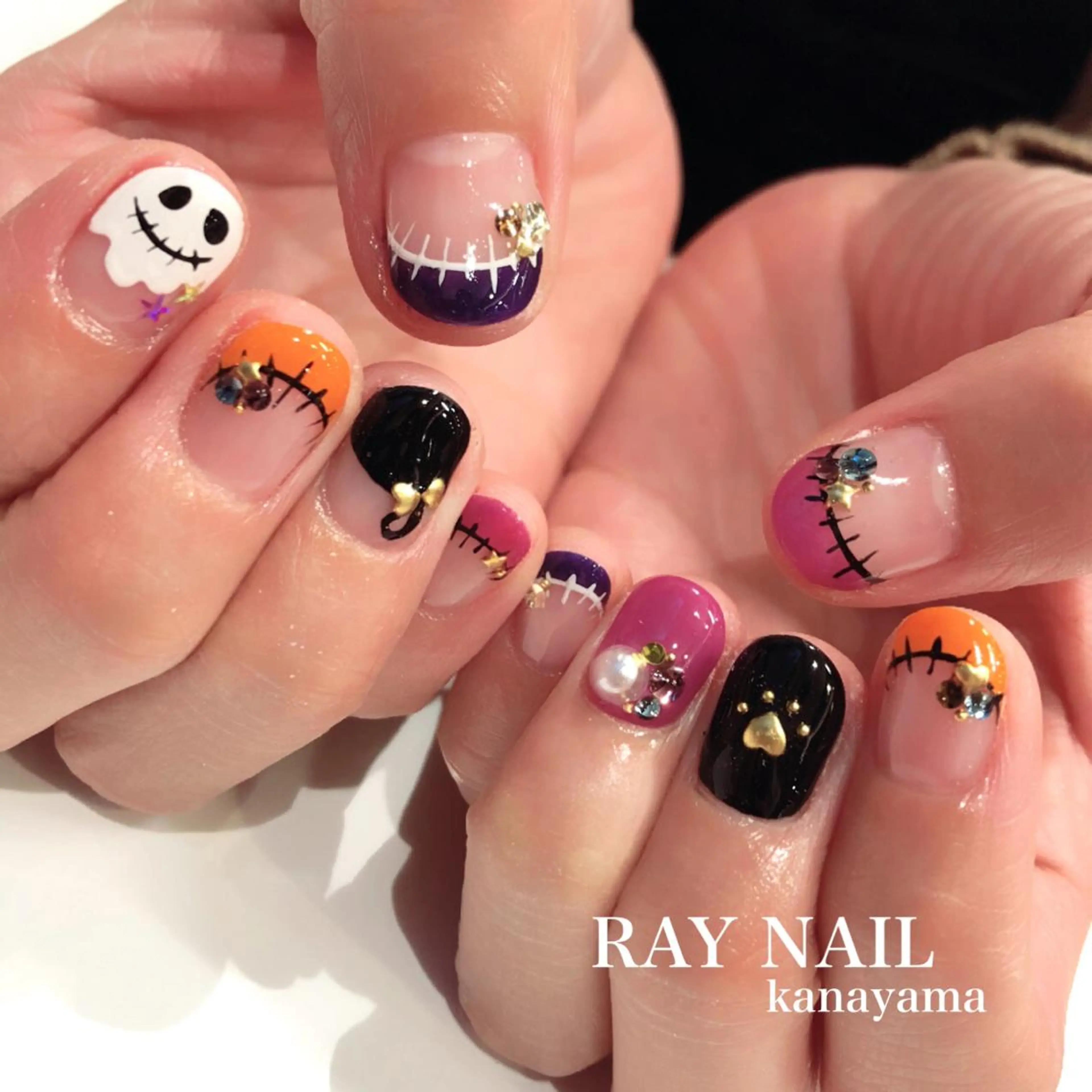ネイル ハロウィン Arowa 伊田のネイルデザイン