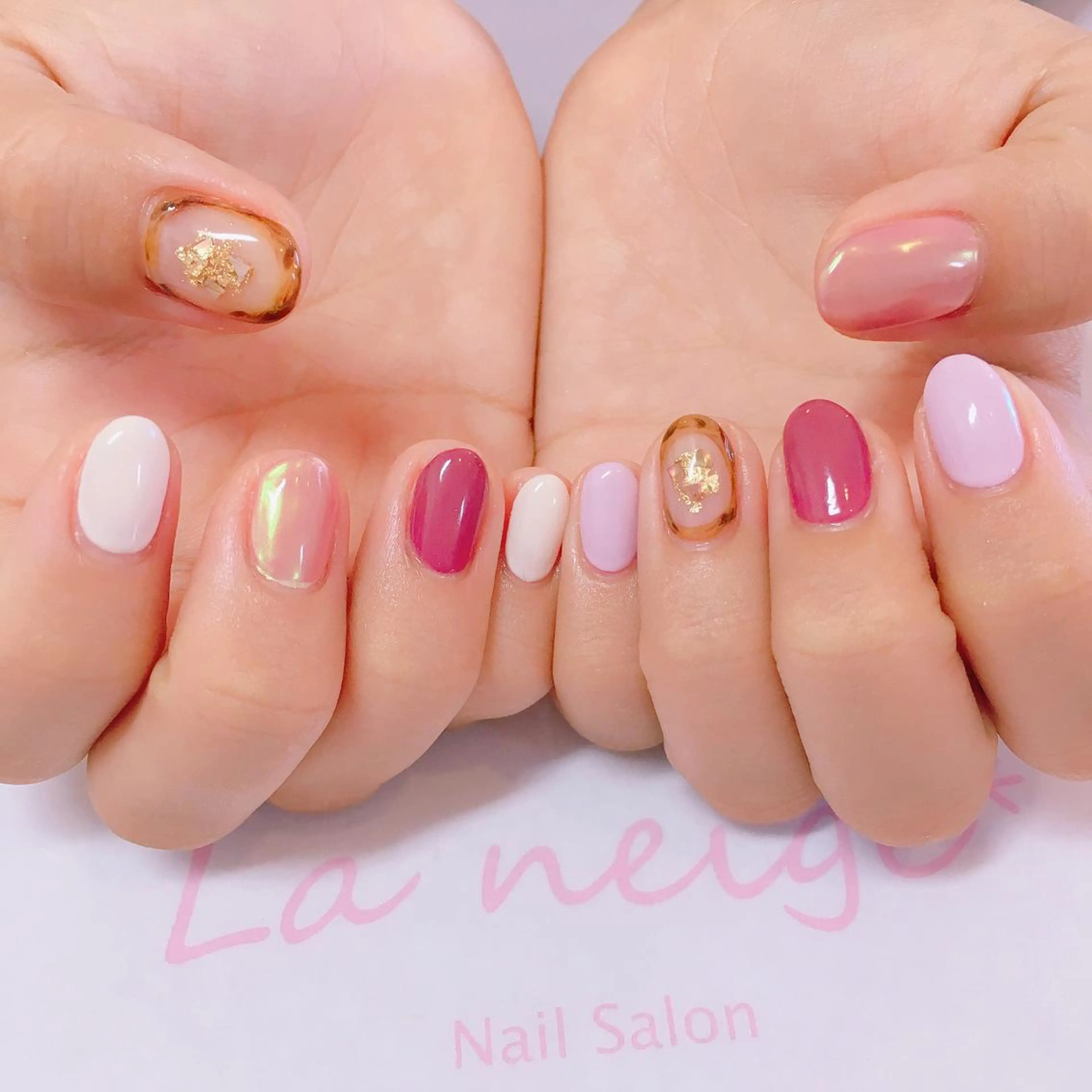 ネイル La neige* yuki 🥯🍑のネイルデザイン